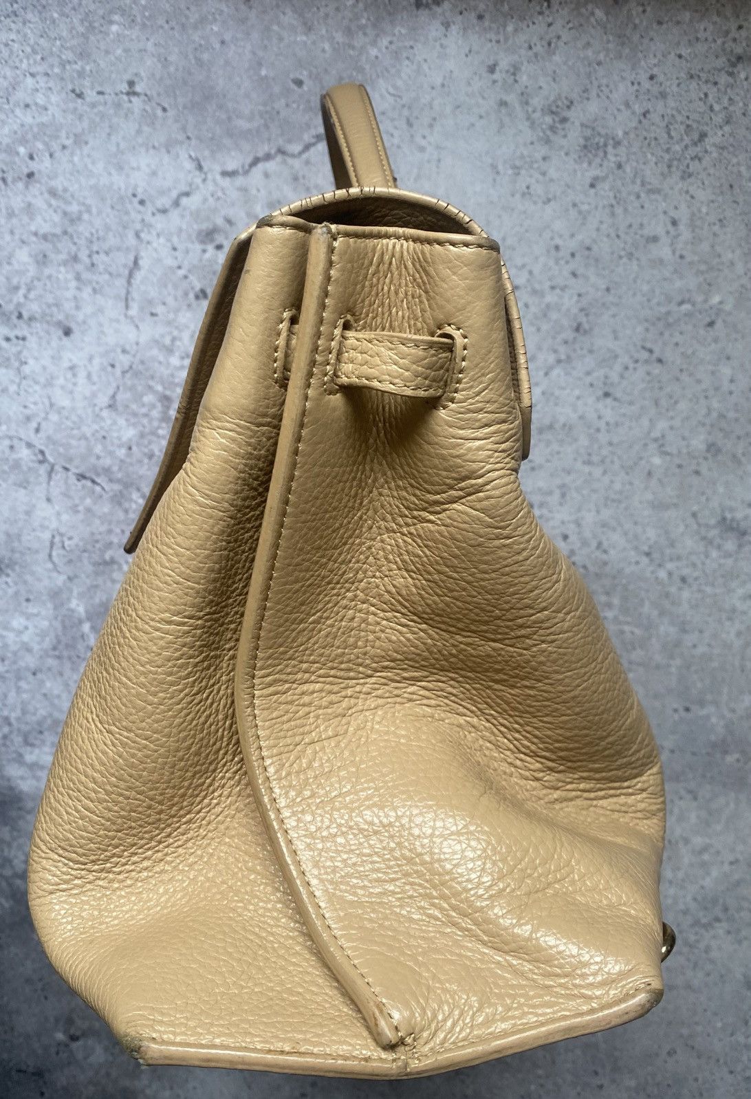 Other Ameli Zurich Central Bag Beige Pebbled Leather Luxury Italy Size ONE SIZE - 3 Thumbnail