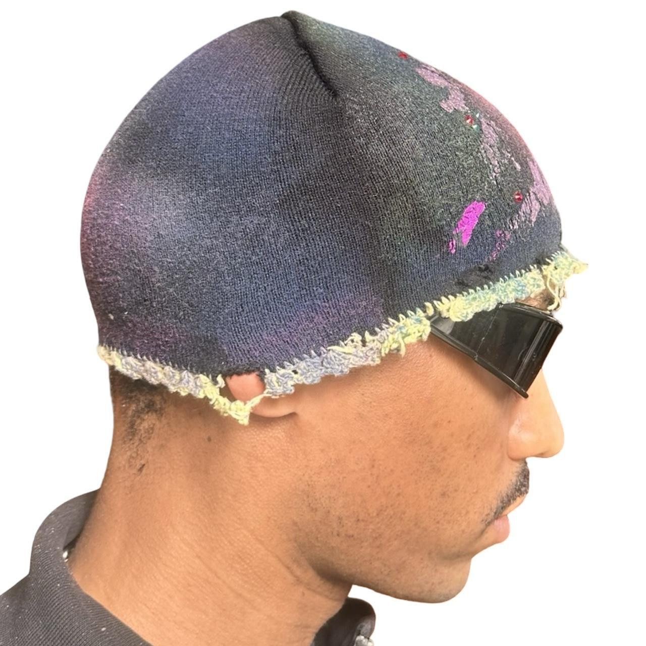 Other ASTROBOI* 'Fairy' Black Grunge Rhinestone Beanie Size ONE SIZE - 7 Thumbnail