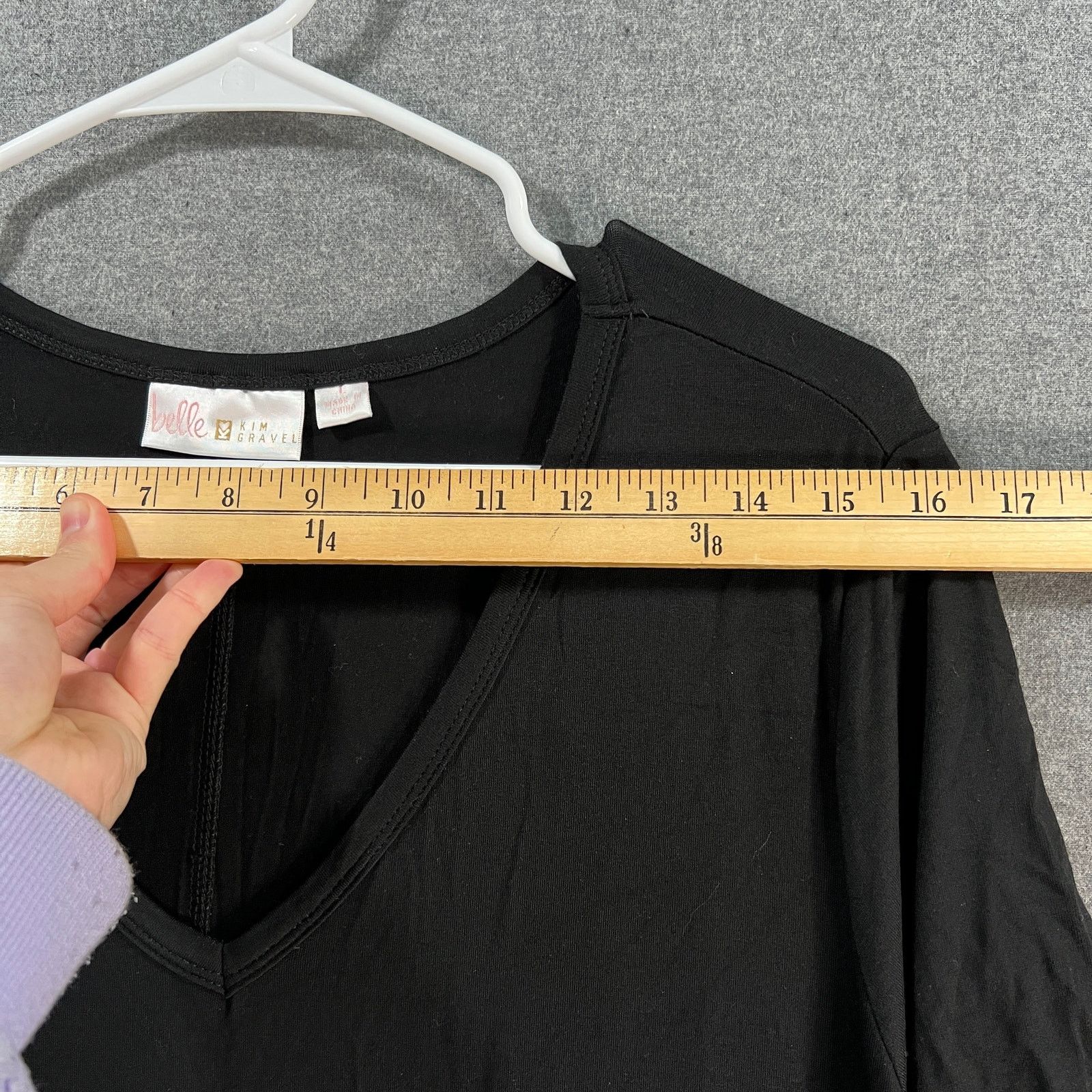 Other Belle by Kim Gravel Regular Print or Solid V-Neck Max Size L / US 10 / IT 46 - 6 Thumbnail