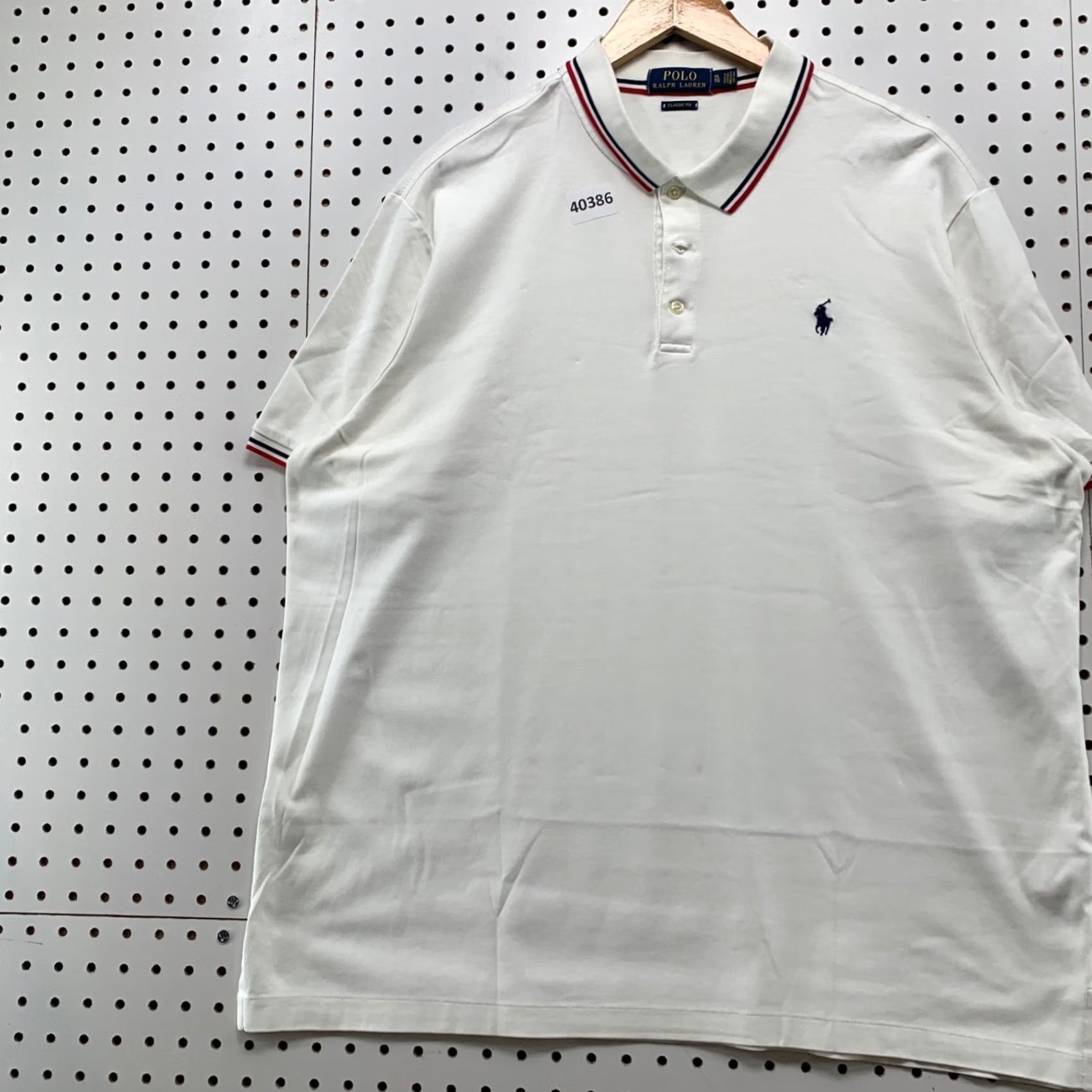 Polo Ralph Lauren Polo Ralph Lauren Collar Shirt Mens XL White Preppy Casual Pony Size US XL / EU 56 / 4 - 5 Thumbnail