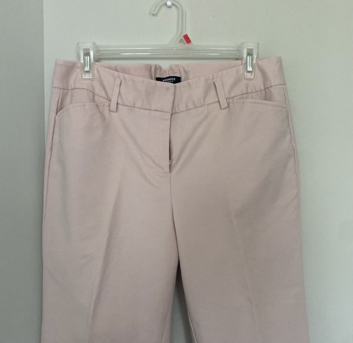 Other LIGHT PINK PLEATED HIGH RISE STRETCH ANKLE PANTS Size 30" / US 8 / IT 44 - 4 Thumbnail