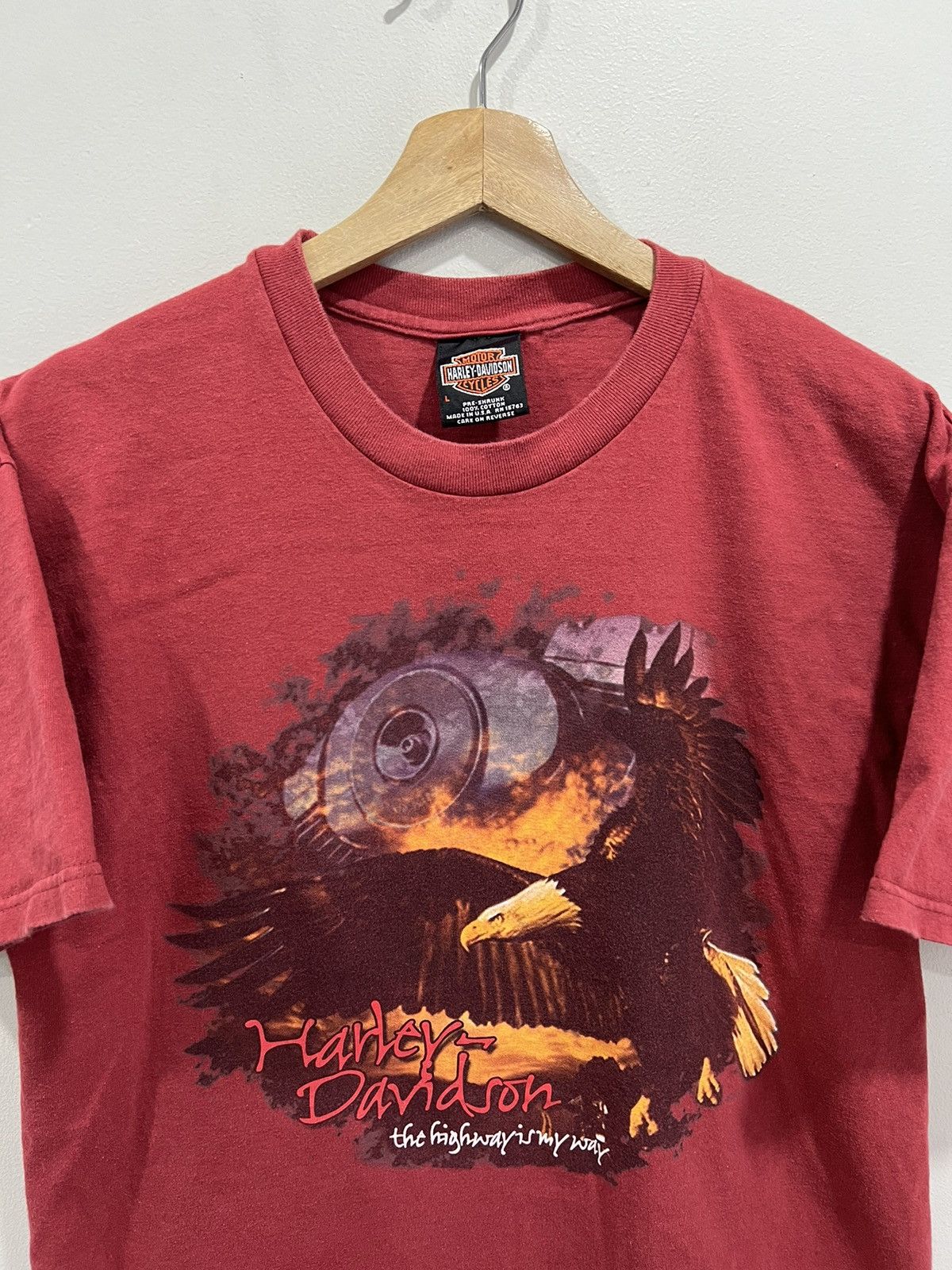 Harley Davidson Vintage Harley Davidson Tee Shirt eagle Size US L / EU 52-54 / 3 - 2 Thumbnail