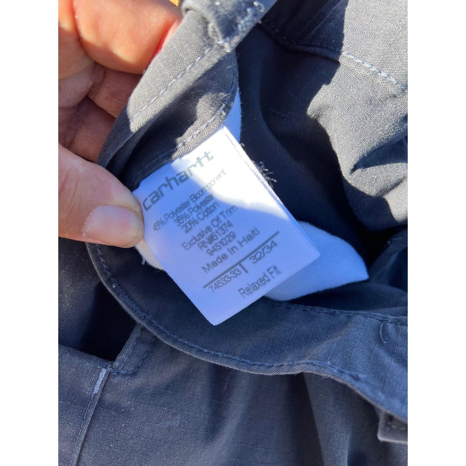 Carhartt Carhartt Relaxed Fit Gray Canvas Work Pants Mens 32x34 Size US 32 / EU 48 - 4 Thumbnail