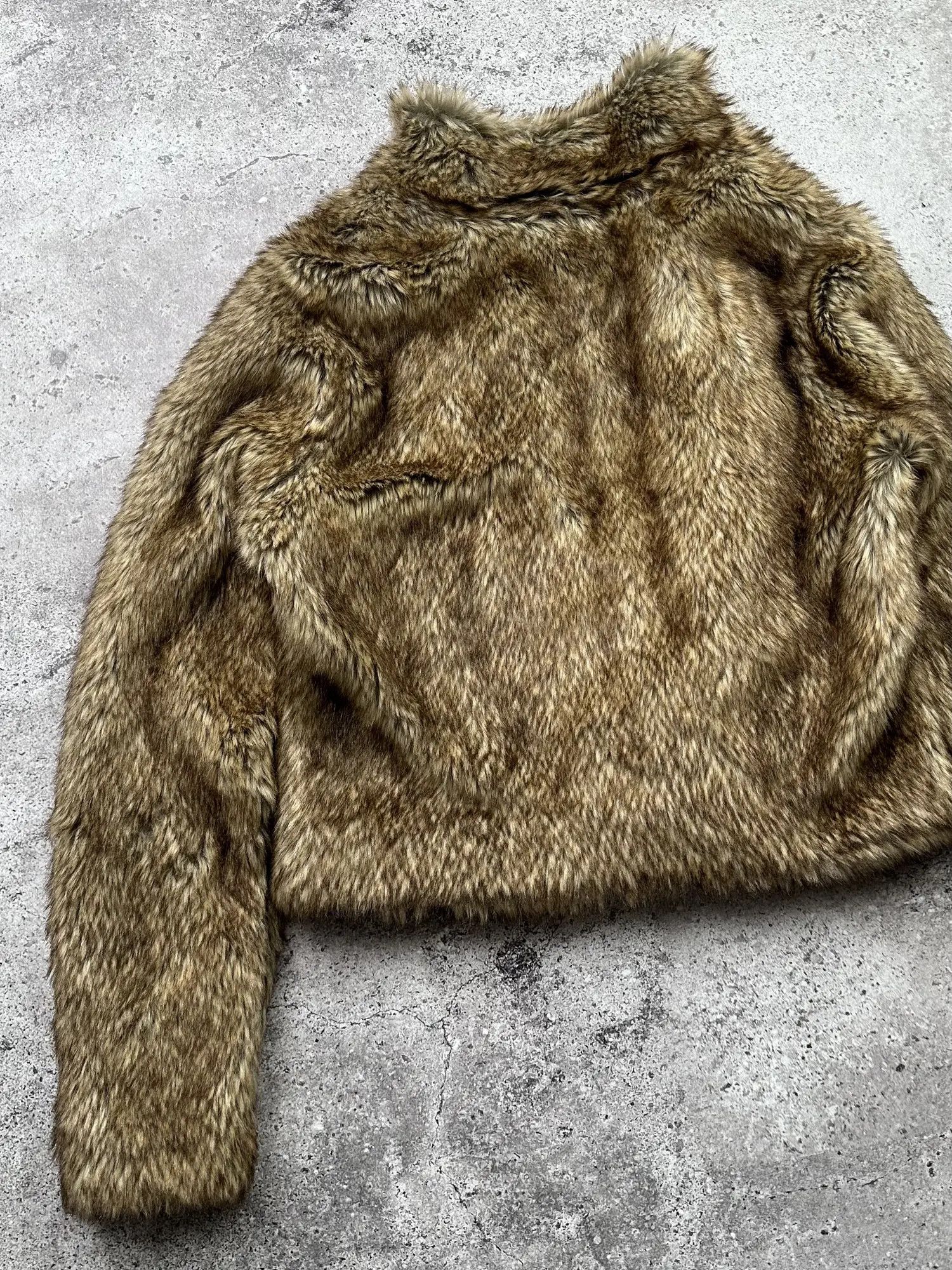 Vintage Vintage Cropped Faux Fur Jacket C7(V106)E8 Size S / US 4 / IT 40 - 6 Thumbnail