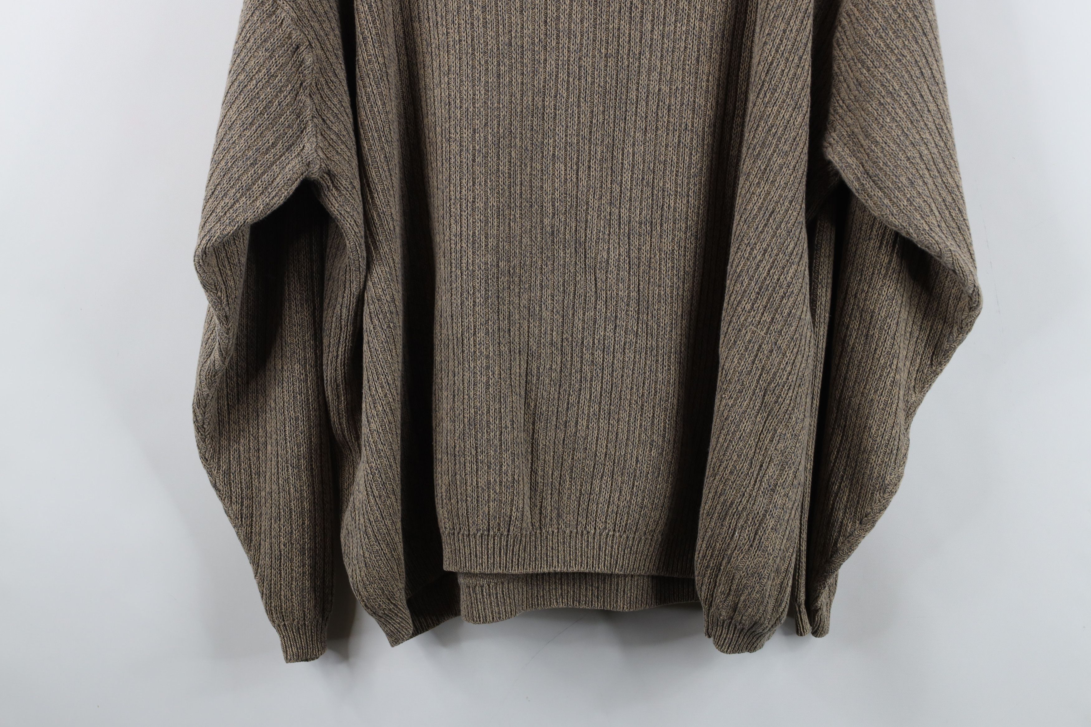 Eddie Bauer Vintage 90s Eddie Bauer Heavyweight Ribbed Sweater Beige Size US XL / EU 56 / 4 - 9 Thumbnail