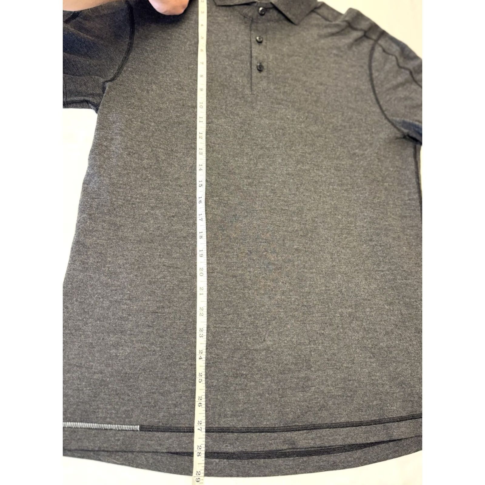 Lululemon Lululemon Evolution Polo Shirt Men M Gray Short Sleeve Knit Cotton Blend Breathable Stretch Regular Fit Solid Golf Tennis Walking Related— Size US M / EU 48-50 / 2 - 4 Thumbnail