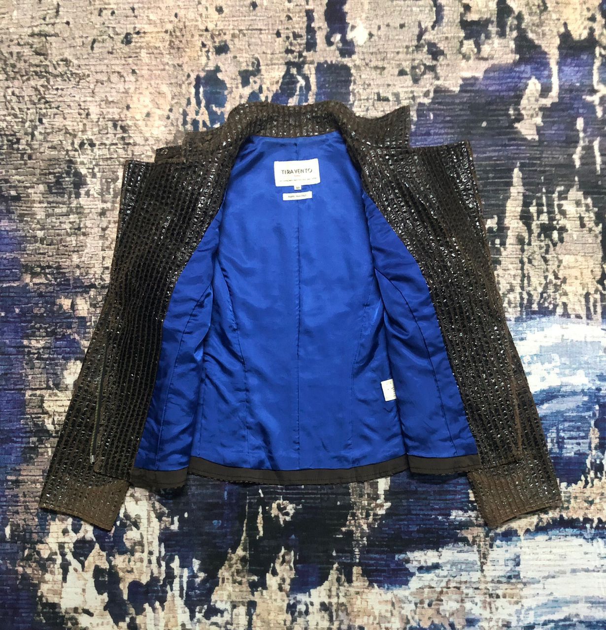 Vintage Tira Vento Donna Double Collar Style Jacket Size S / US 4 / IT 40 - 3 Thumbnail