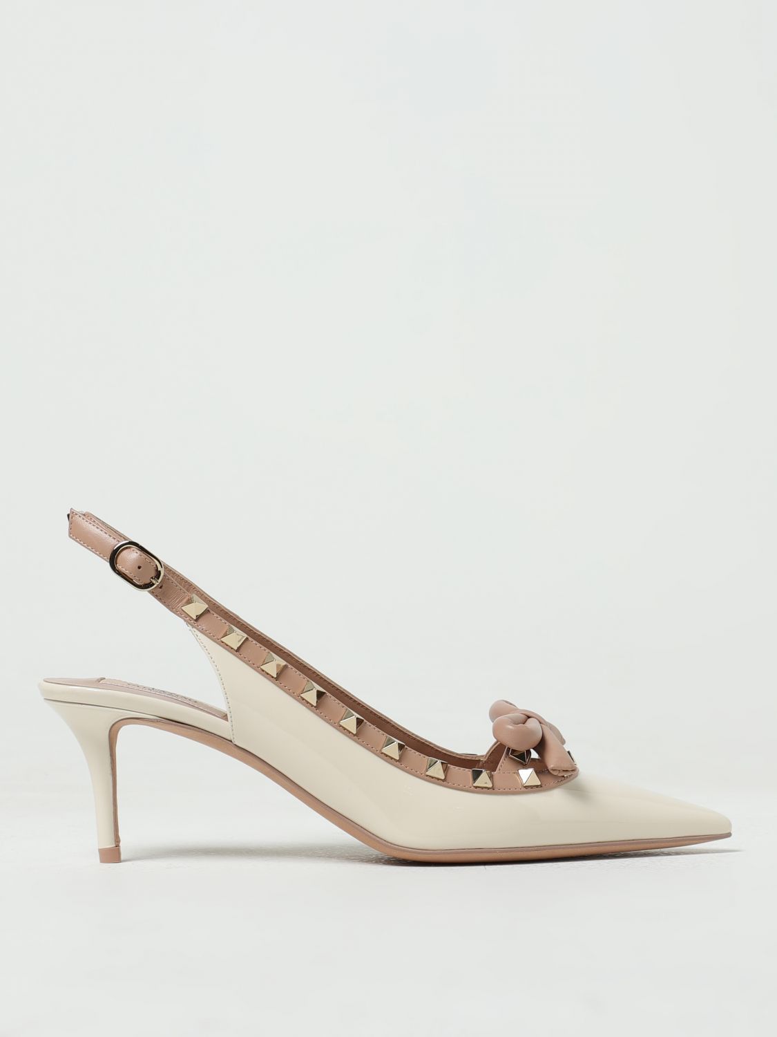 image of Valentino Garavani High Heel Shoes Woman Yellow Cream, Women's (Size 7)