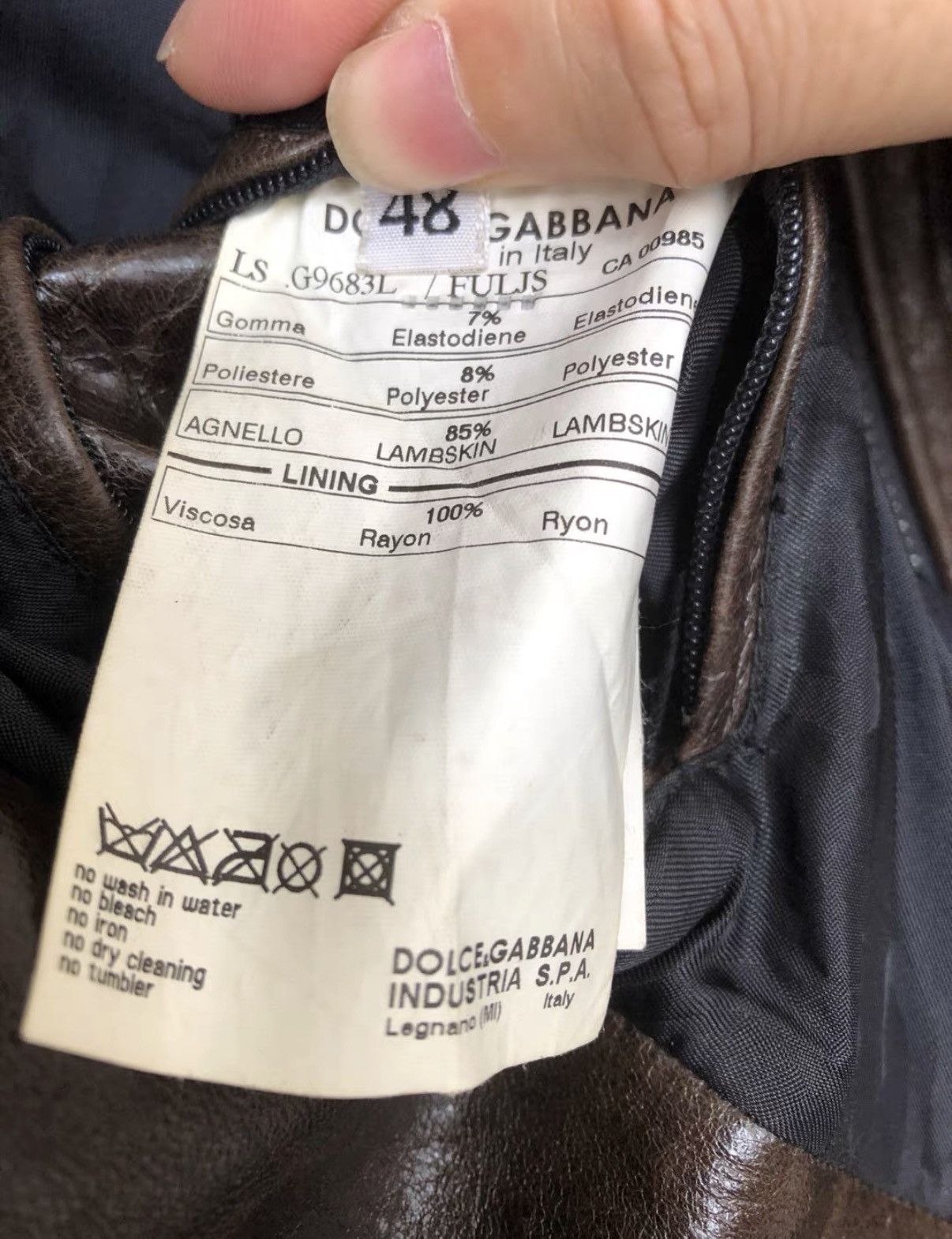 Dolce & Gabbana Dolce & Gabbana Mainline Leather Jacket J2 Size US M / EU 48-50 / 2 - 4 Thumbnail