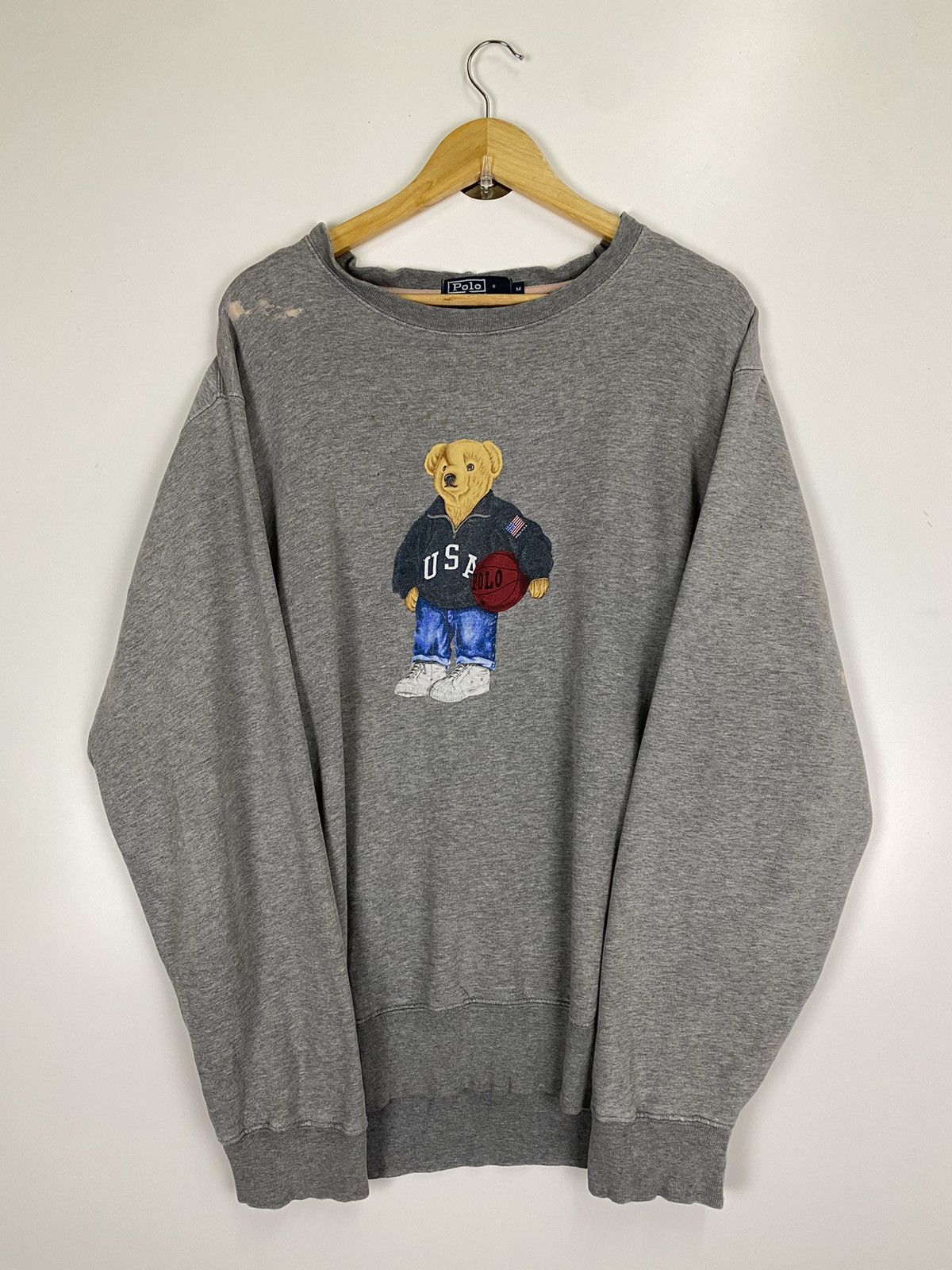 Polo Ralph Lauren ✅️Vintage Polo Bear Usa By Ralph Lauren Size US M / EU 48-50 / 2 - 1 Thumbnail