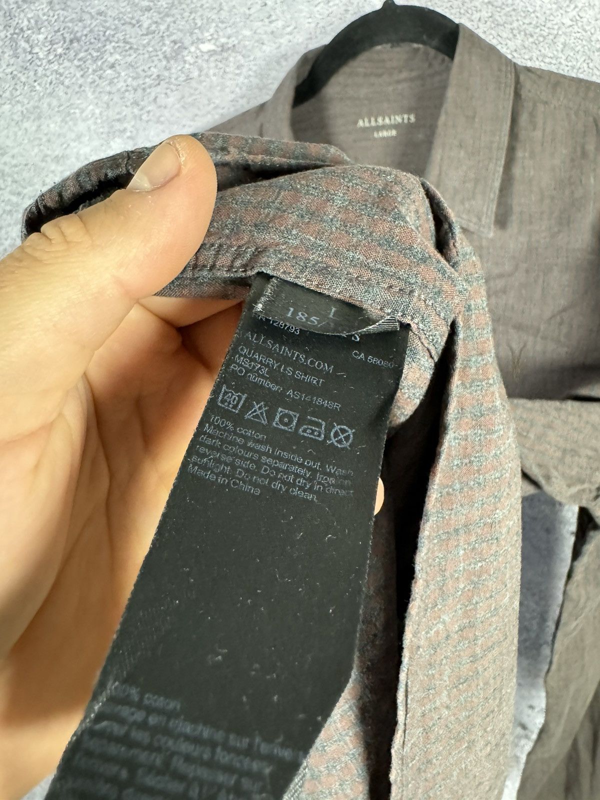 Allsaints Allsaints Quarry LS Shirt Brown Check Men’s Oldmoney Large Size US L / EU 52-54 / 3 - 8 Thumbnail