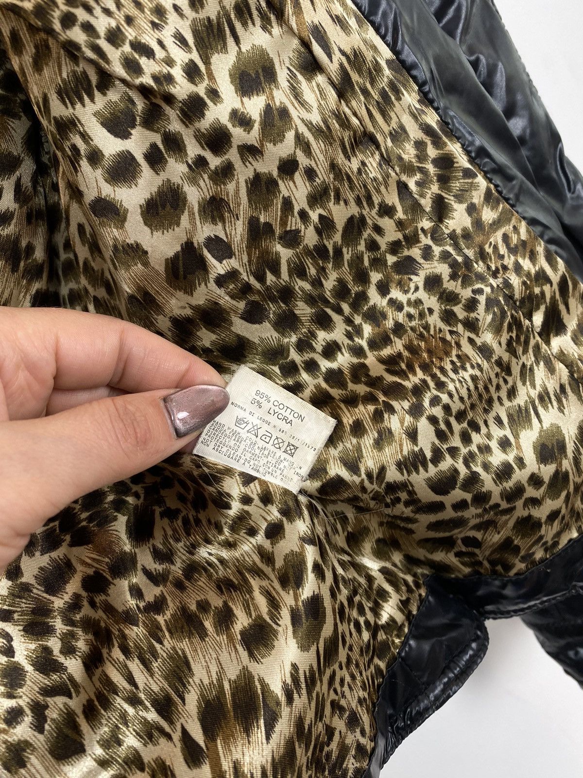 Just Cavalli Vintage Just Cavalli Multi Zip Puffer Biker Jacket Leopard Size S / US 4 / IT 40 - 14 Thumbnail