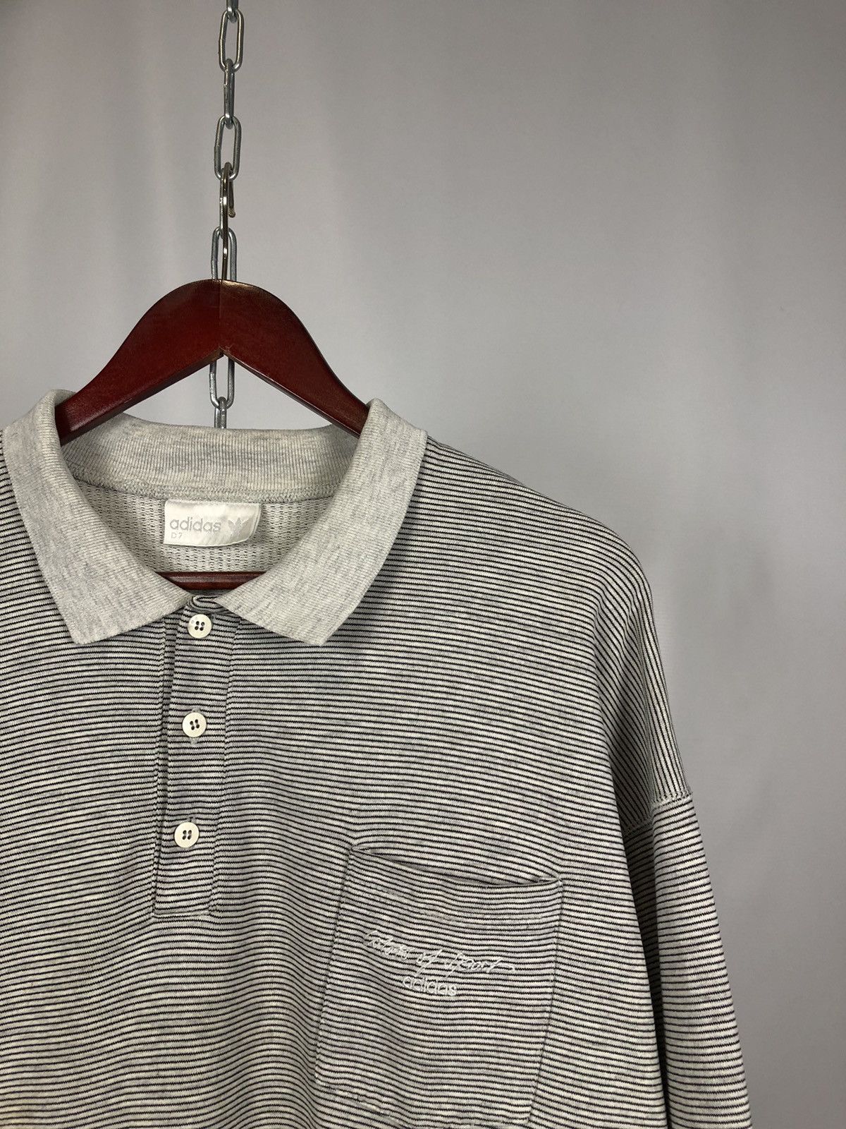 Adidas Adidas polo sweatshirt 1/3 vintage rare 90x 80x Size US L / EU 52-54 / 3 - 2 Thumbnail