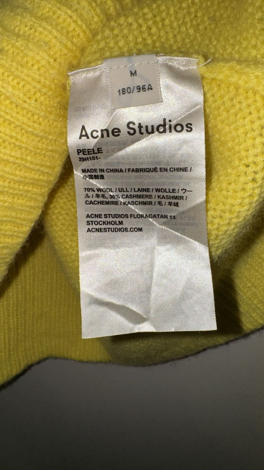 Acne Studios Acne Studios Peele rare sweater avant garde style wool a Size US M / EU 48-50 / 2 - 4 Thumbnail
