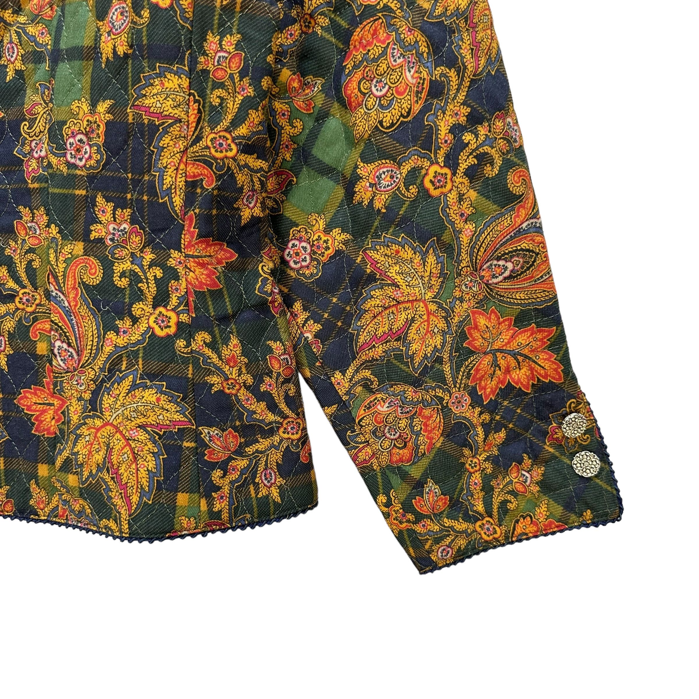 Burberry BURBERRYS Floral Design Crop Jacket #A41-0936 Size M / US 6-8 / IT 42-44 - 5 Thumbnail