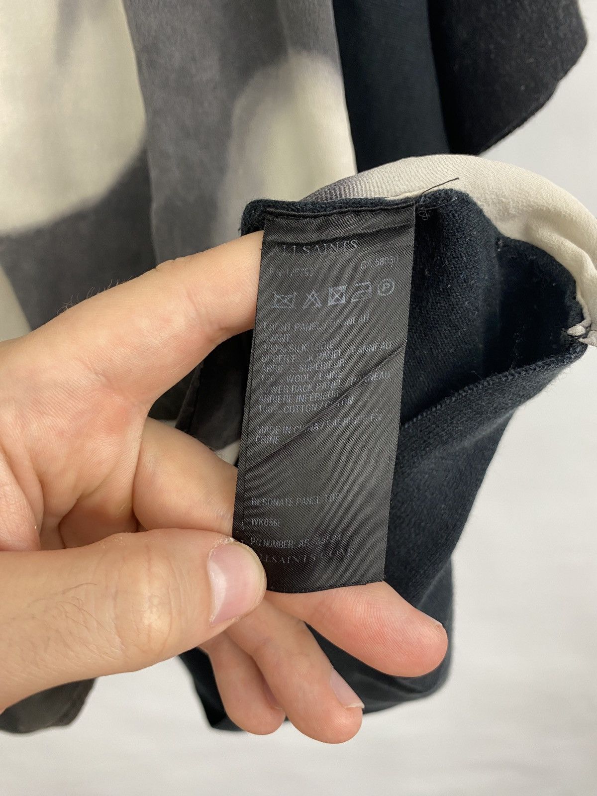 Allsaints Y2K Allsaints Bjork Style Silk Wool T-Shirt Rare Retro Hype Size M / US 6-8 / IT 42-44 - 6 Thumbnail
