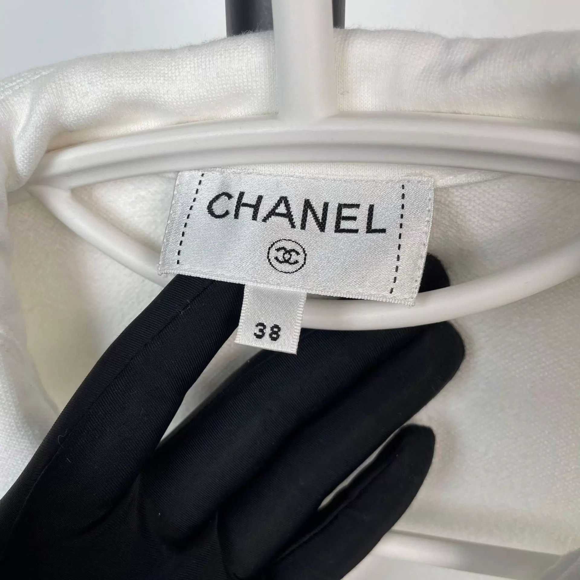 Chanel Chanel women's cotton navy collar sleeveless top Size S / US 4 / IT 40 - 3 Thumbnail