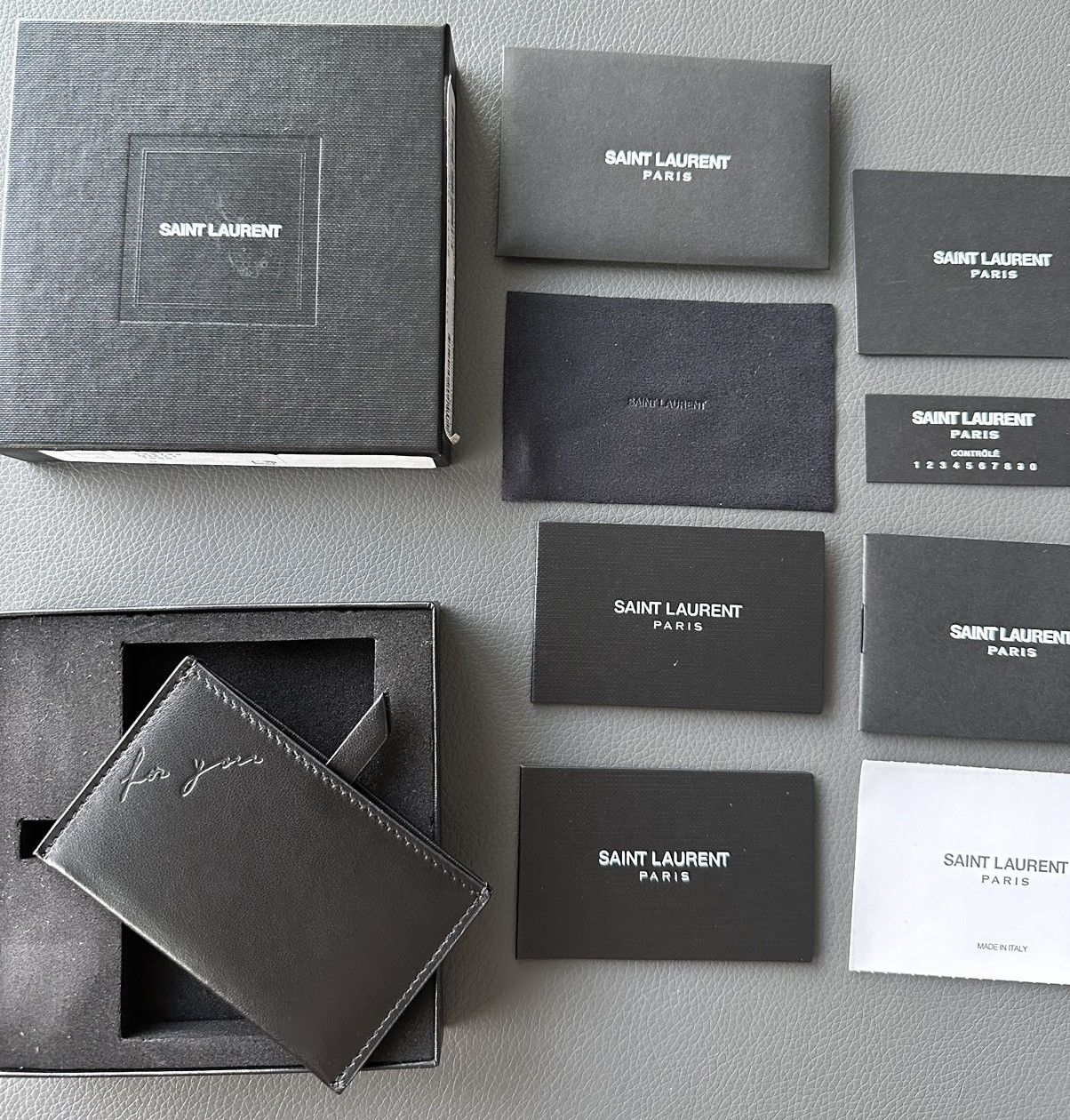 Hedi Slimane × Saint Laurent Paris × Yves Saint Laurent Brand New Saint Laurent Wallet Cardholder Size ONE SIZE - 14 Thumbnail