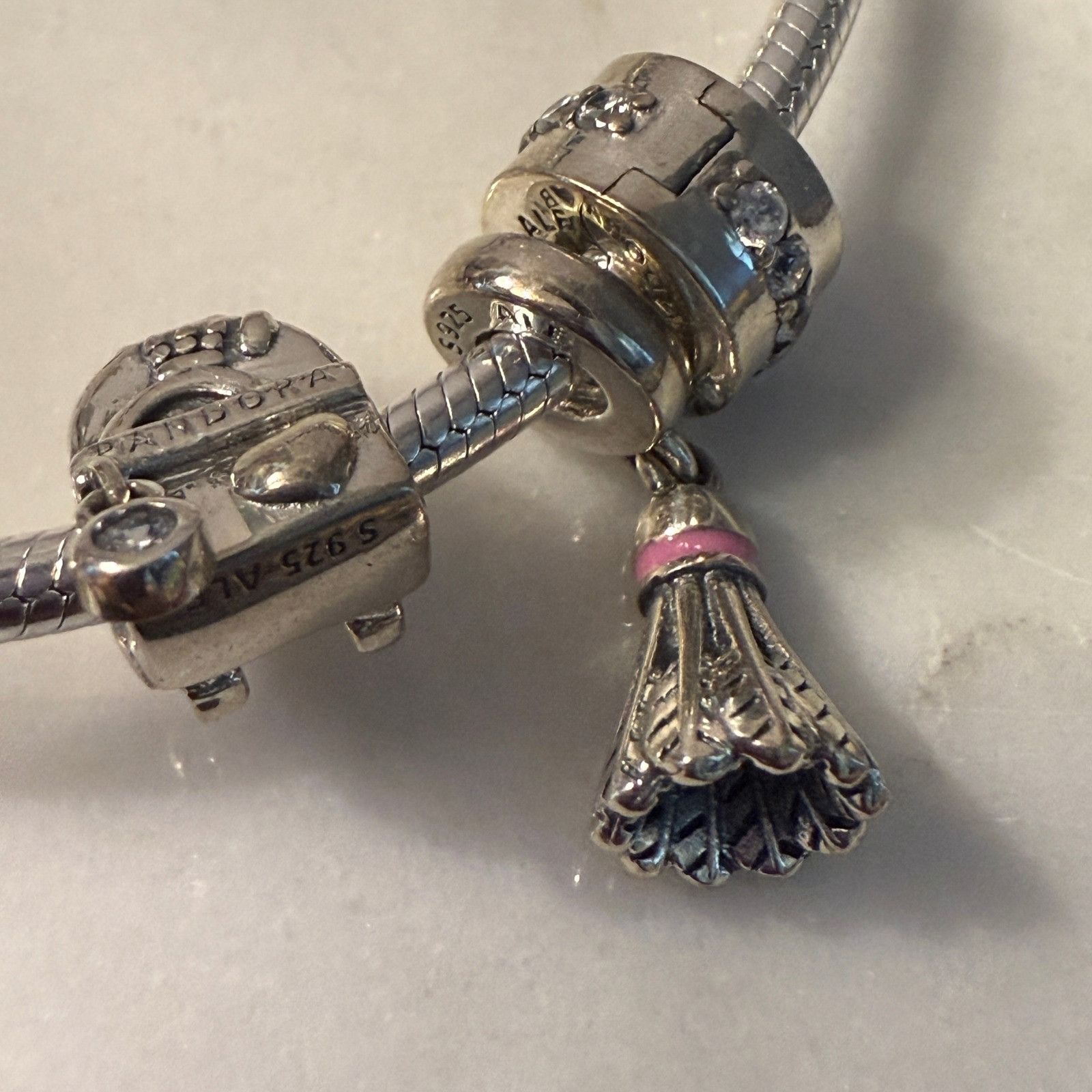 pandora Authentic Pandora, SZ 19Cm, Moments Silver Bracelet, 7 Adven Size ONE SIZE - 9 Thumbnail