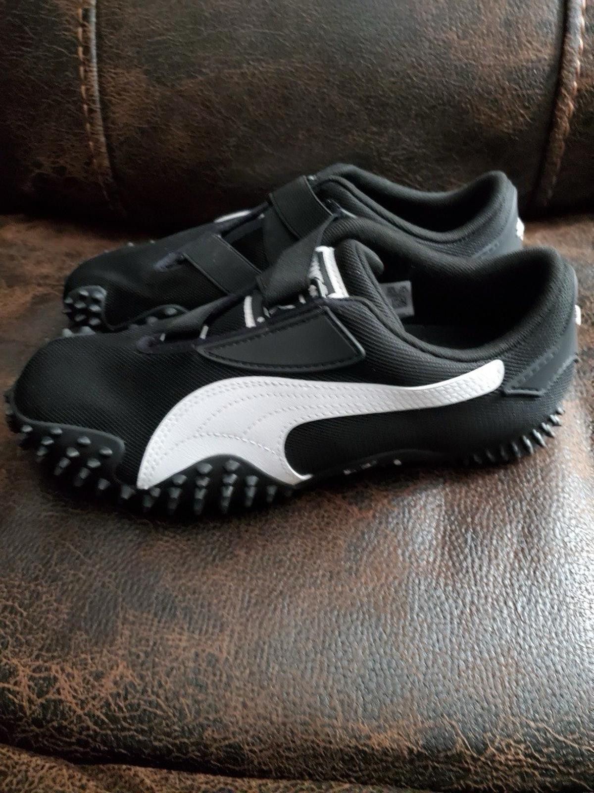Puma PUMA Mostro Perforated Leather Pack Black White 397331-02 Size US 6.5 / EU 39-40 - 1 Thumbnail