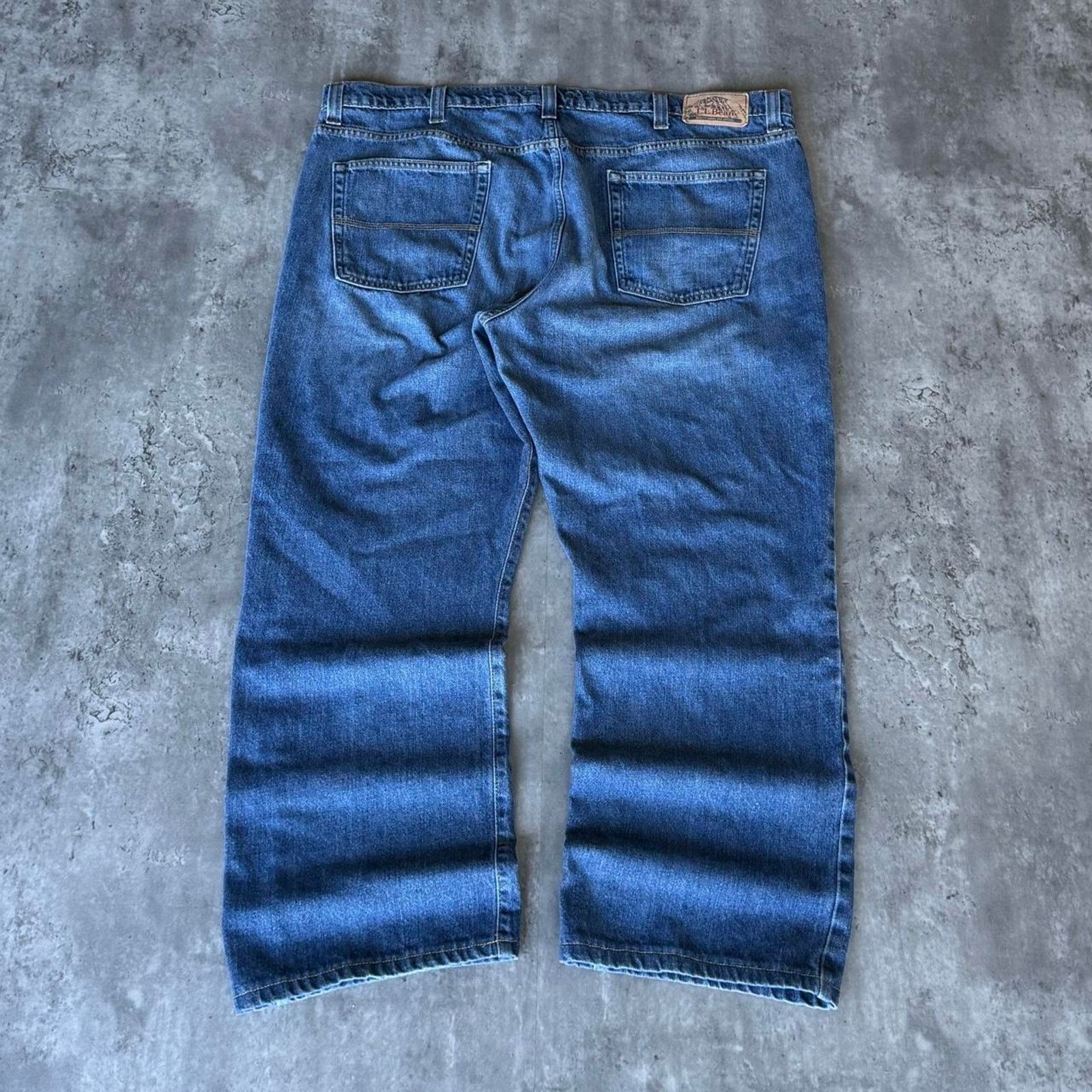 L.L. Bean × Vintage Vintage Y2K L.L. Bean Baggy Skater Essential Denim Jeans Size US 42 / EU 58 - 1 Thumbnail