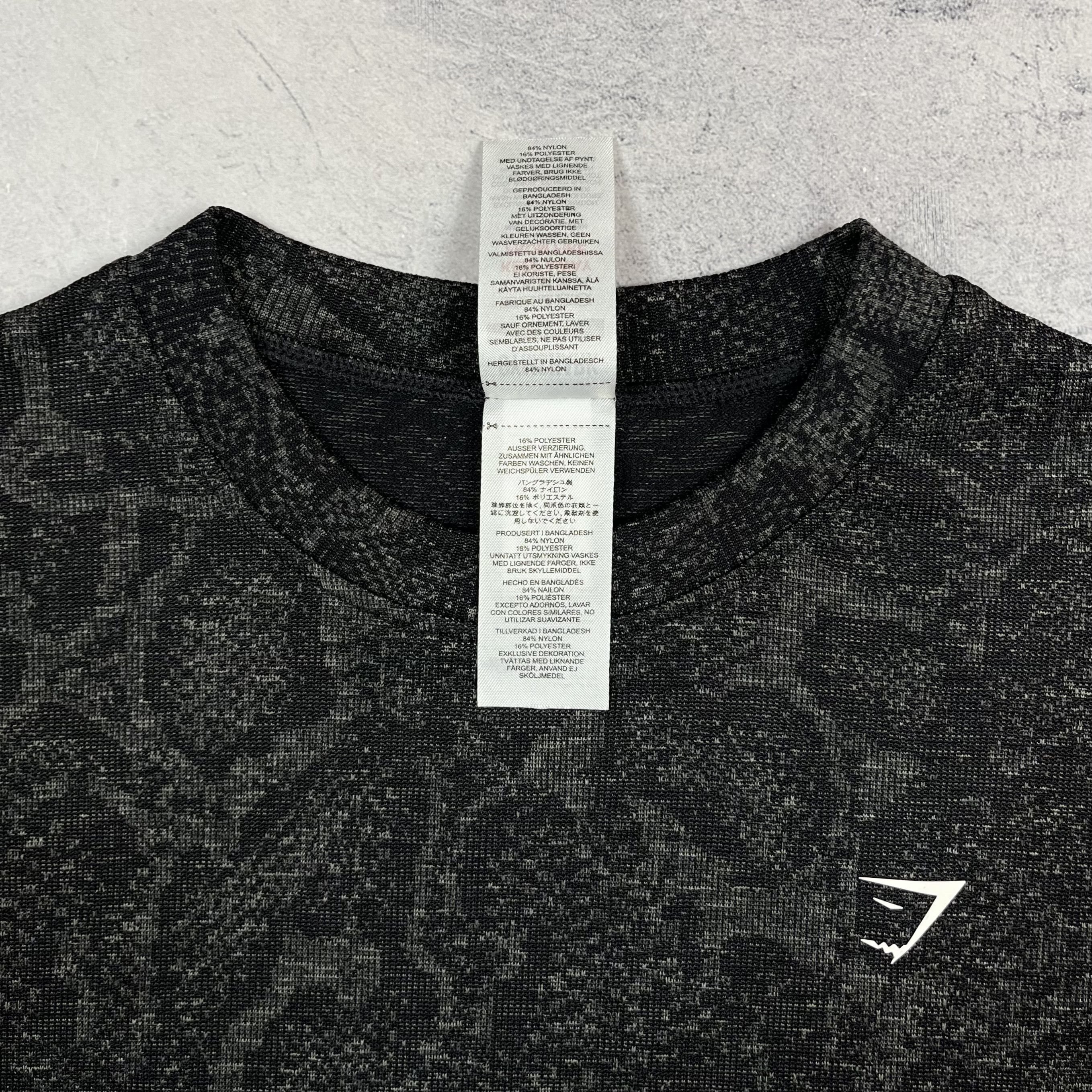 Gymshark Gymshark Textured Snakeskin Pettern T Shirt Size US XS / EU 42 / 0 - 12 Thumbnail
