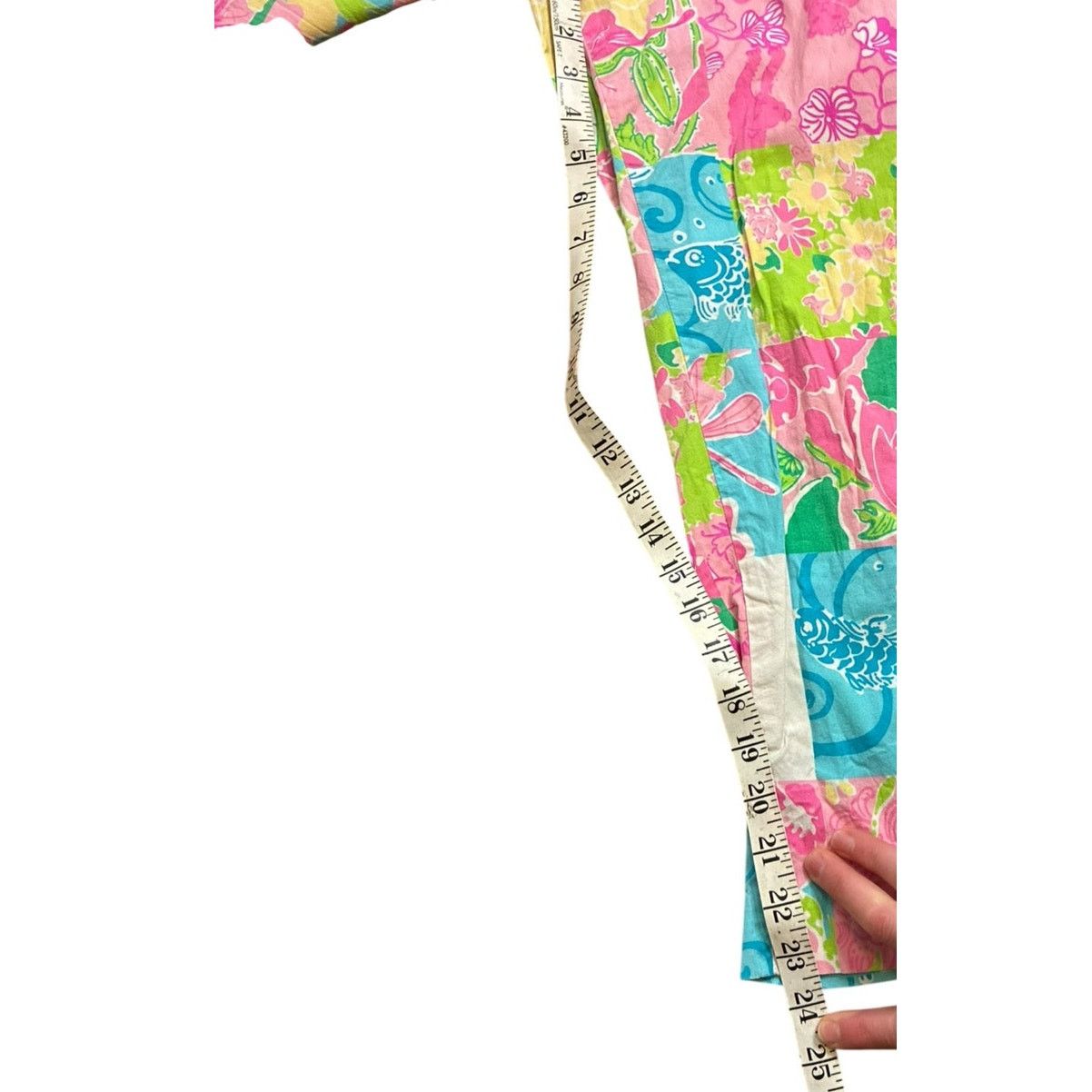 Lilly Pulitzer Lilly Pulitzer Patchwork Floral Stretch Crop Pants Size 6 Size 28" / US 6 / IT 42 - 5 Thumbnail