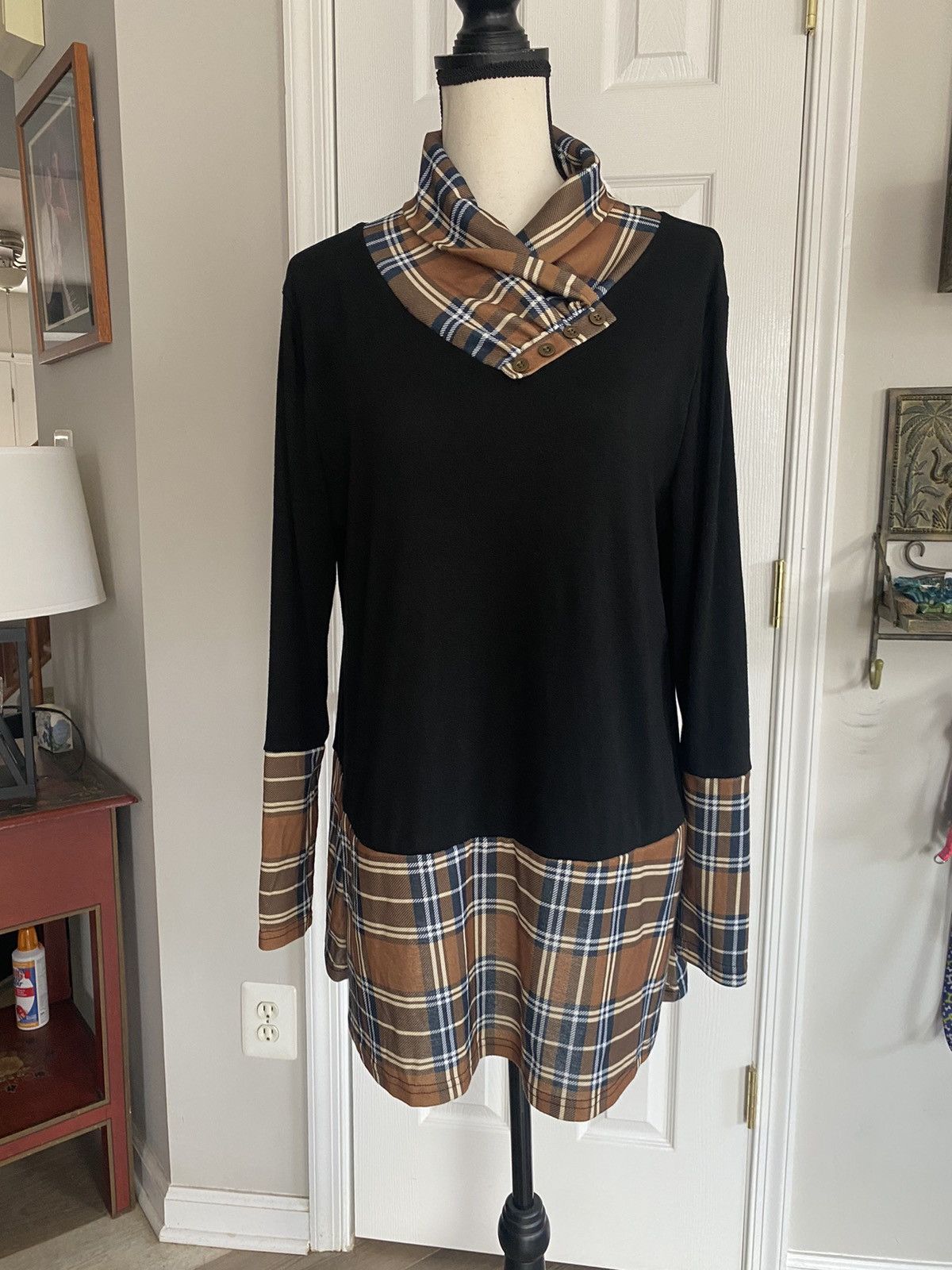 Other LVLX MIXED MEDIA LONG SLEEVE TOP SIZE L Size L / US 10 / IT 46 - 3 Thumbnail