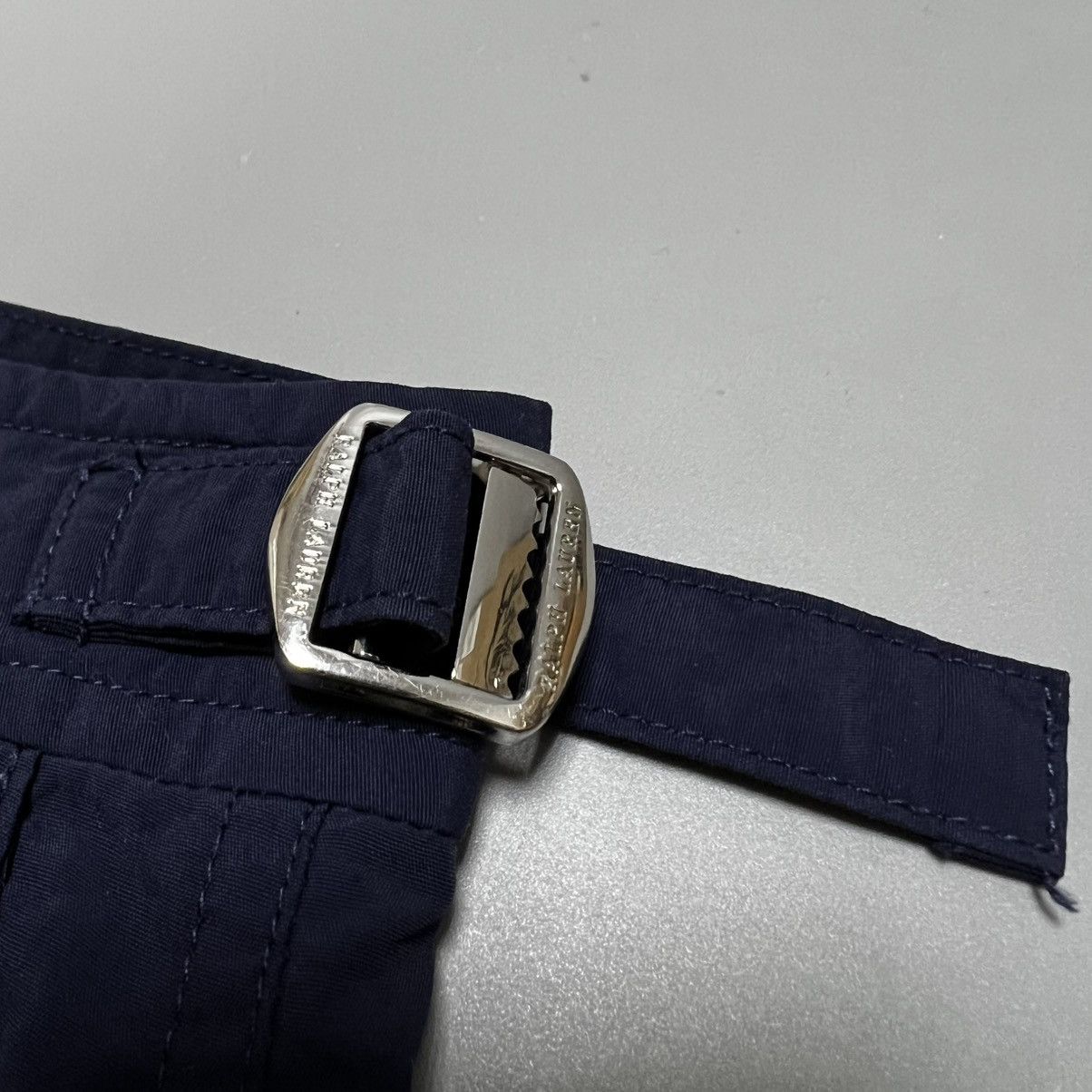 Polo Ralph Lauren × Ralph Lauren × Vintage Polo Ralph Lauren Vintage Nylon Shorts Navy Size US 34 / EU 50 - 11 Thumbnail