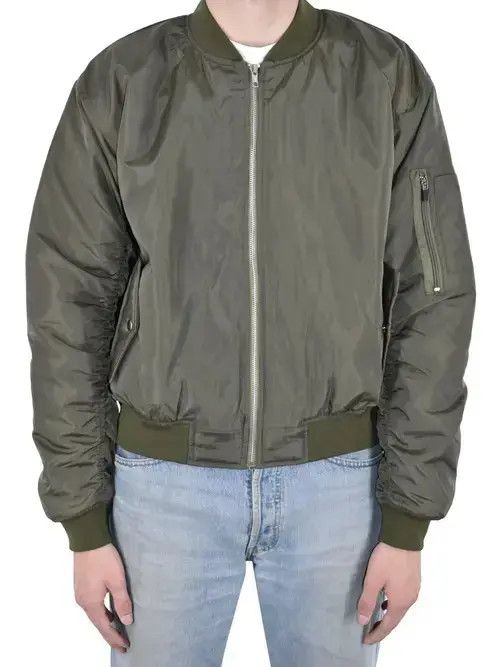 Other Nylon Bomber Jacket Olive Green Size US M / EU 48-50 / 2 - 2 Thumbnail