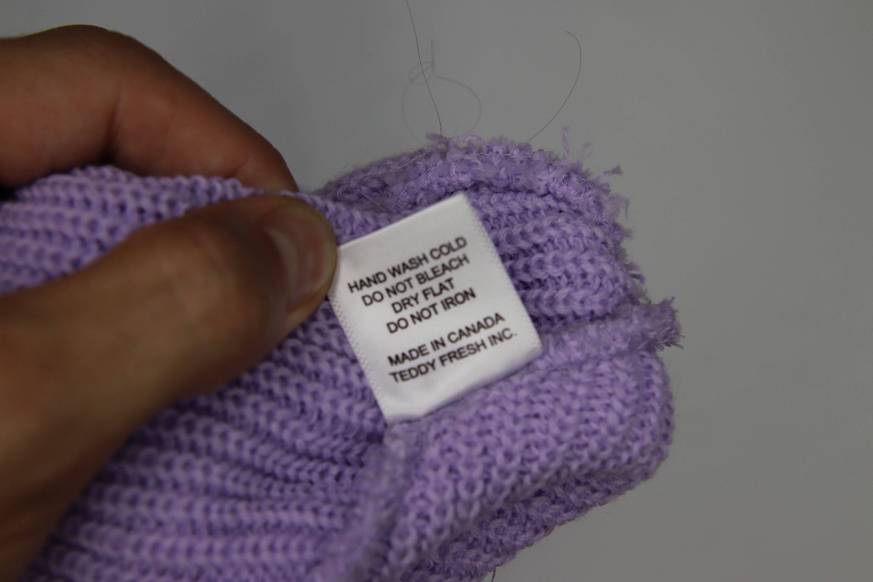 Teddy Fresh Teddy Fresh Beanie Purple Size ONE SIZE - 4 Thumbnail