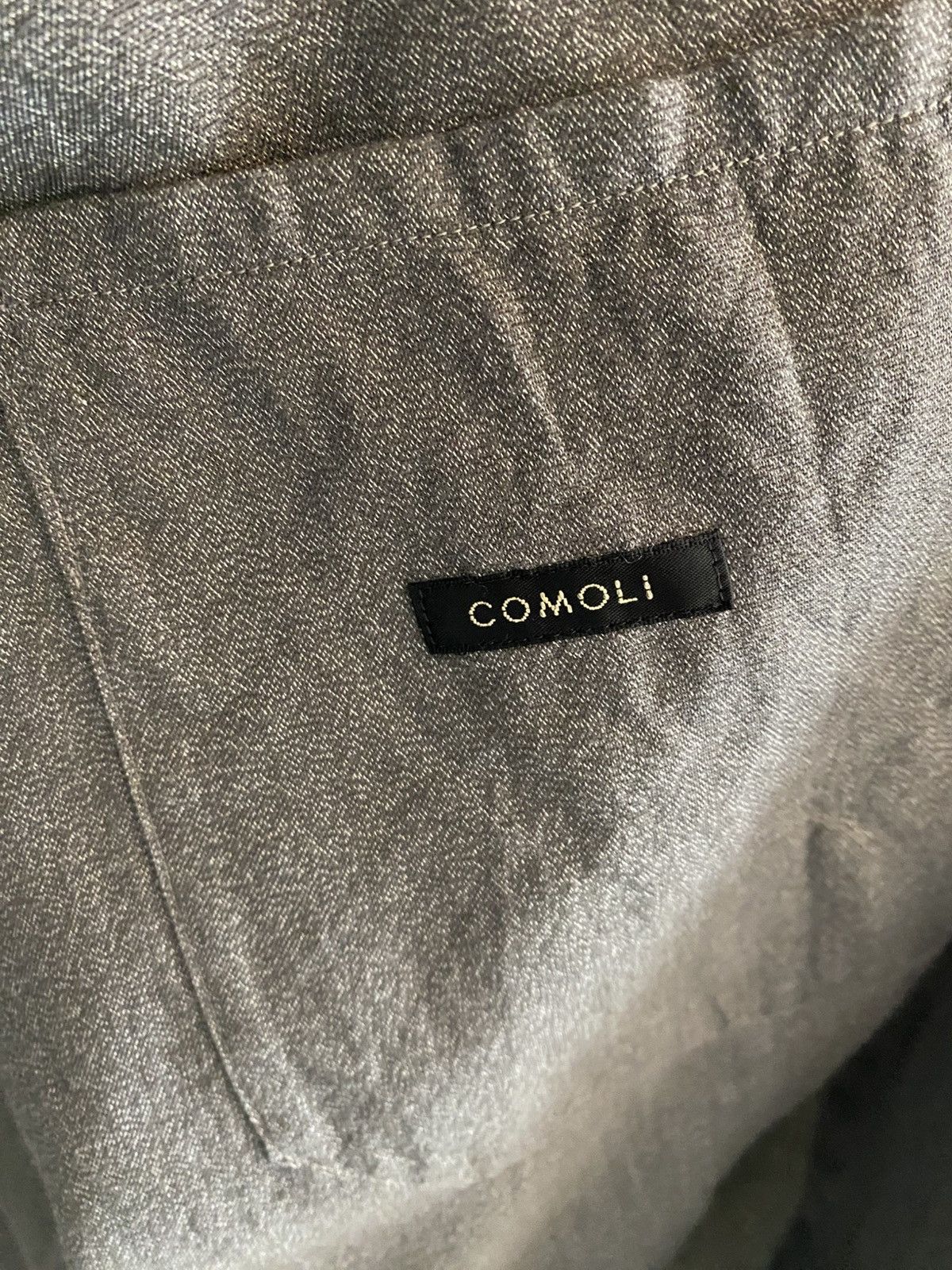 Comoli Comoli SS22 Twisted Heather Grey Cotton Jacket Size US L / EU 52-54 / 3 - 8 Thumbnail
