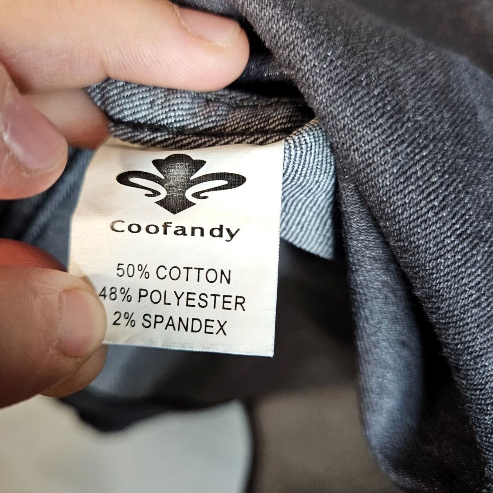 Vintage COOFANDY Men’s dark gray button down Long-Sleeve Shirt Size XL Size US XL / EU 56 / 4 - 8 Thumbnail
