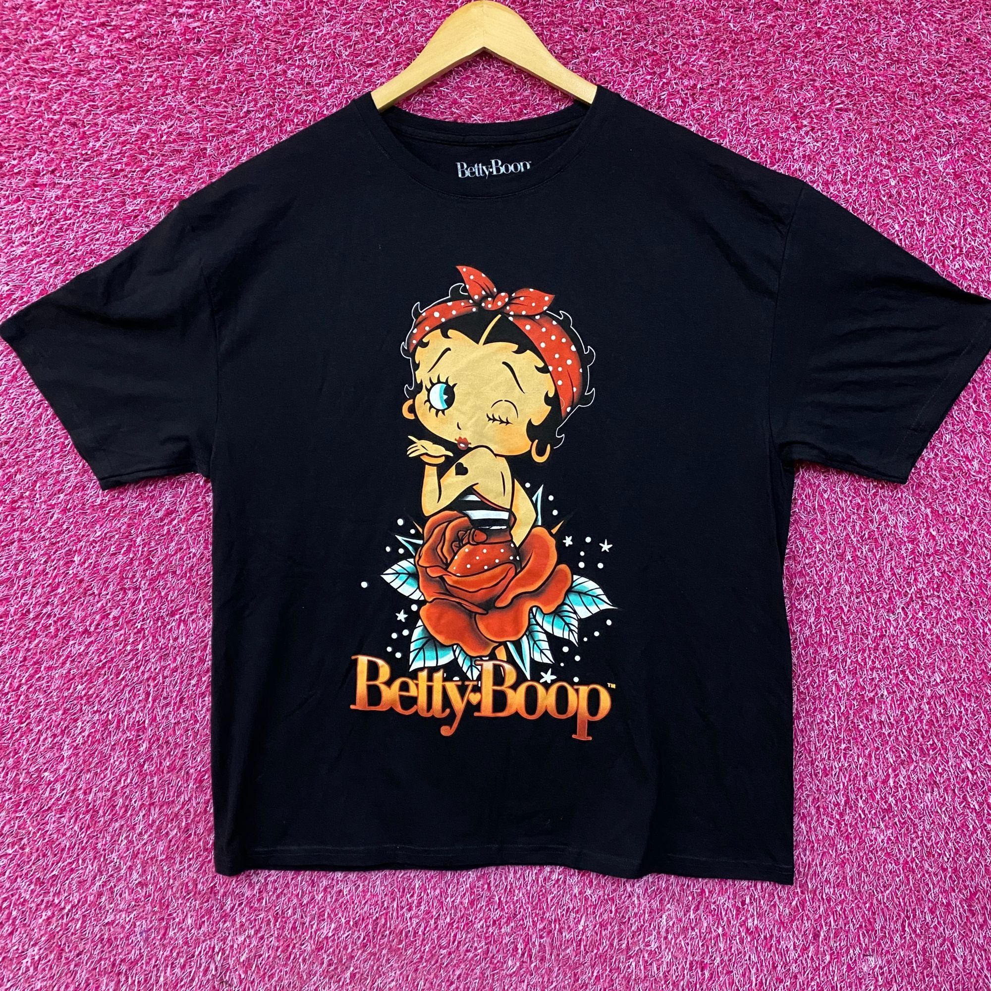 Other Betty Boop Dream In Rose Pin Up Retro T-Shirt XL Size US XL / EU 56 / 4 - 1 Thumbnail