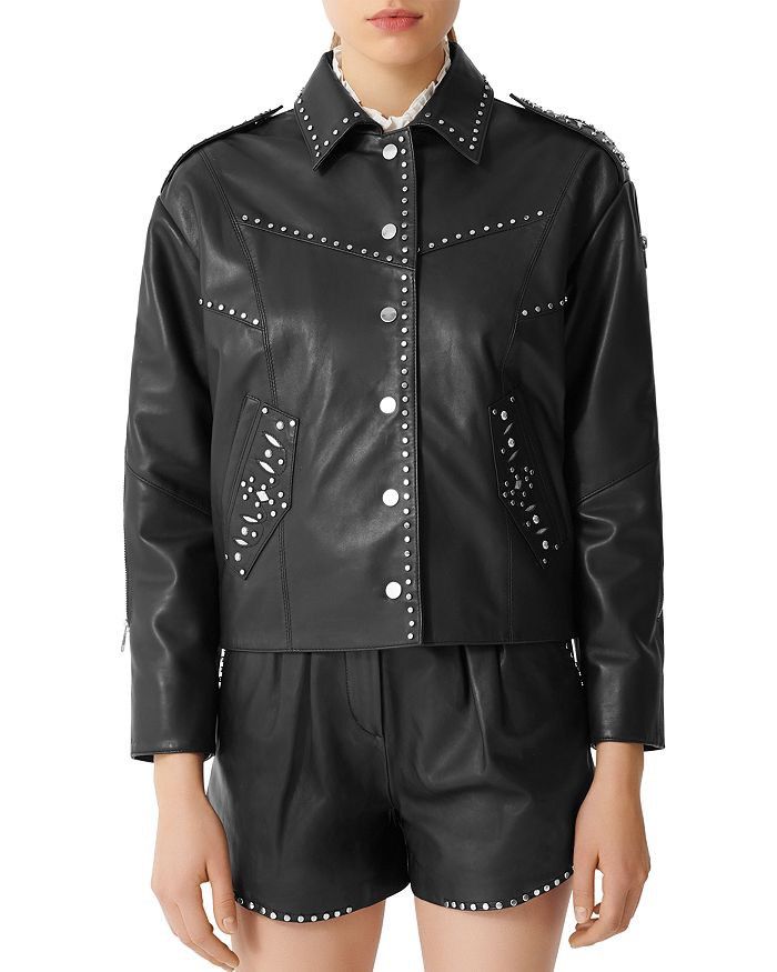 Maje Brand new with tags Maje leather jacket Size M / US 6-8 / IT 42-44 - 4 Thumbnail