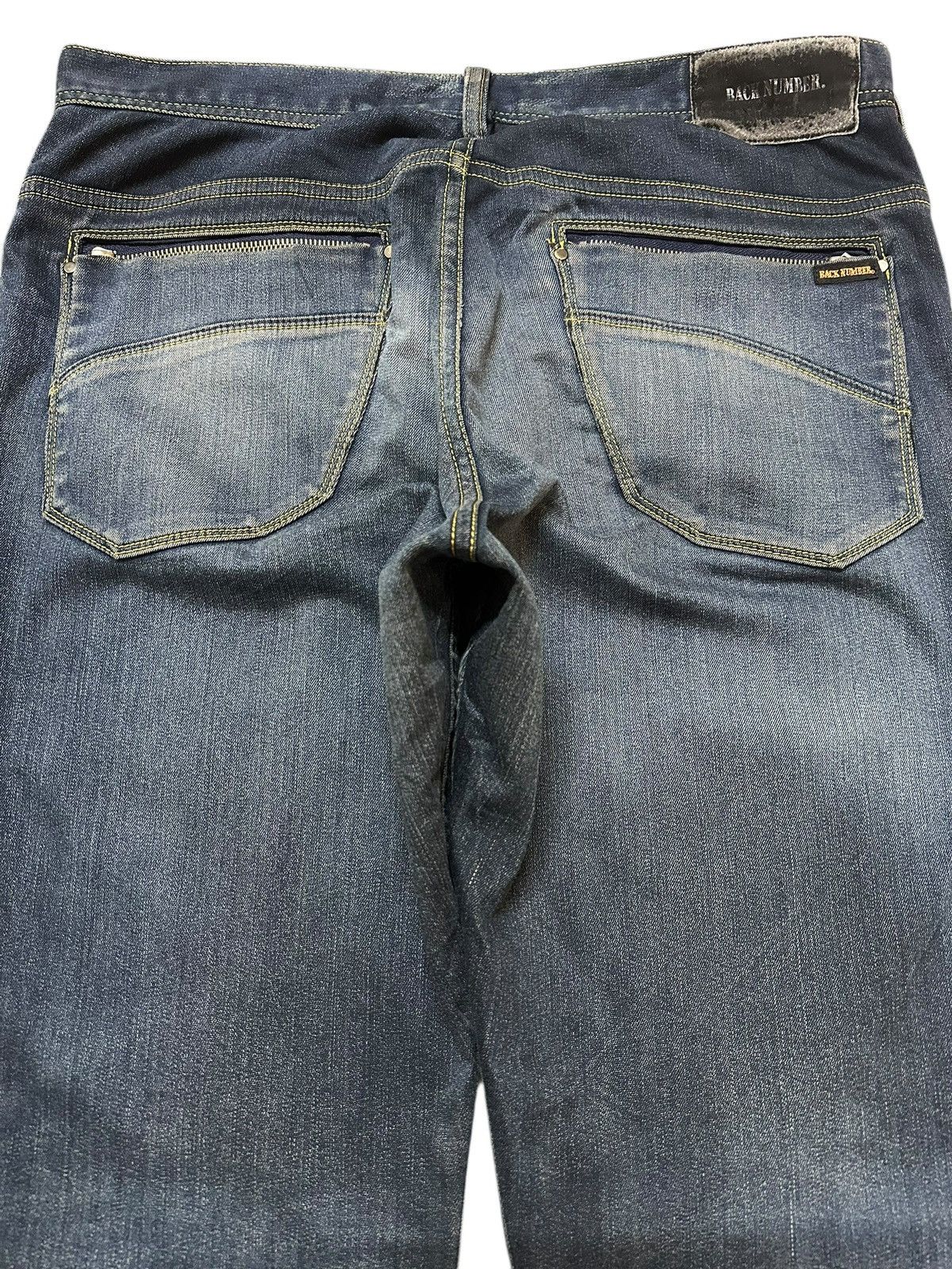 Japanese Brand Vintage Japanese Brand Blue Faded Wash Distress Style Jeans Size US 32 / EU 48 - 5 Thumbnail