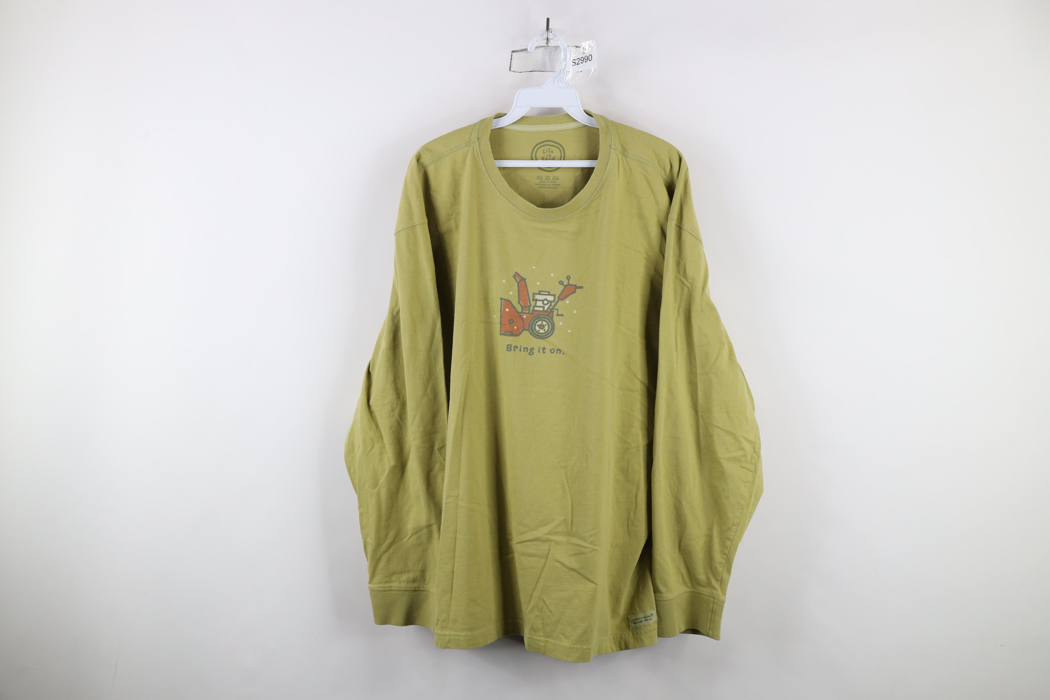 Life is Good × Vintage Life Is Good It On Snow Blower Winter Long Sleeve T-Shirt Size US XXL / EU 58 / 5 - 1 Thumbnail