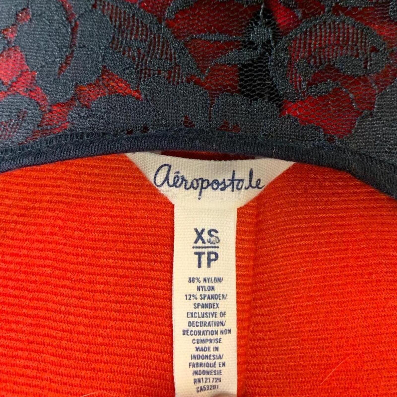 Aeropostale Babydoll navy lace whimsigoth coquette layering tank top! Size XS / US 0-2 / IT 36-38 - 6 Thumbnail