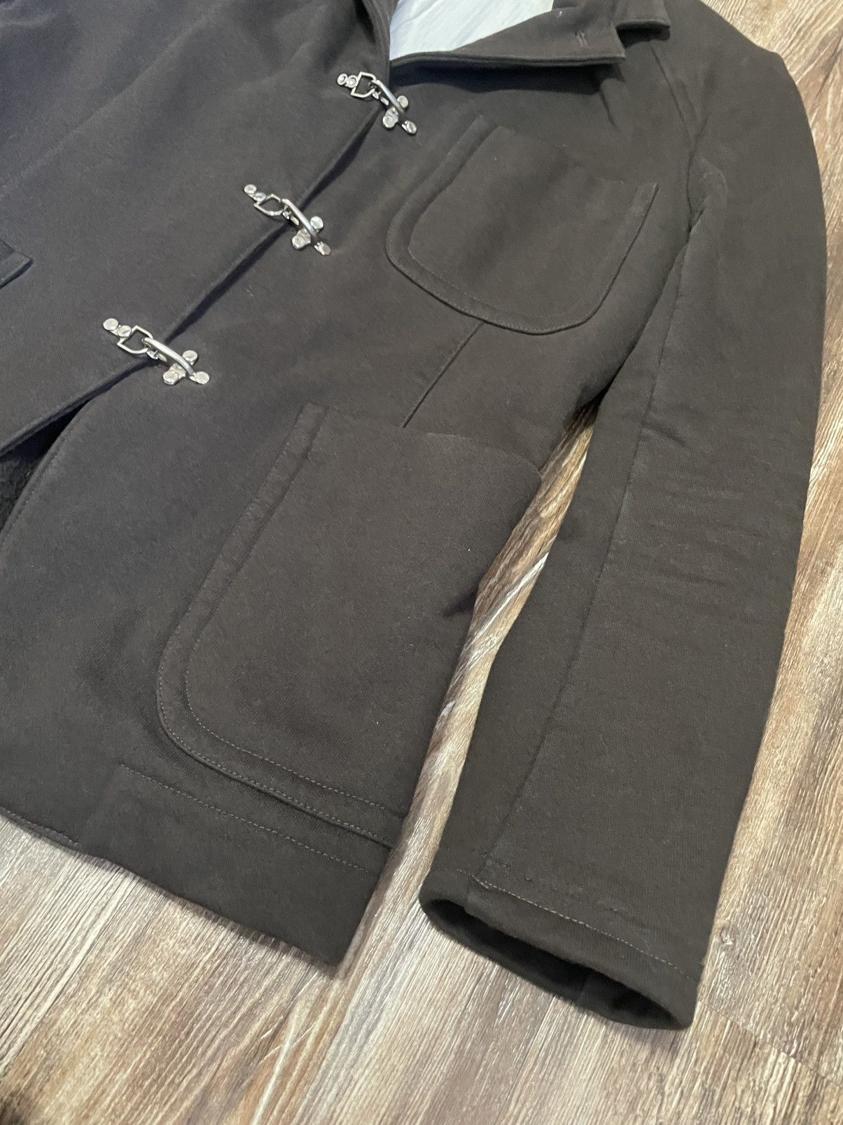 Wings + Horns Custom Brown Cotton Blazer Fisherman Hook Clasp Nautical M Size US M / EU 48-50 / 2 - 2 Thumbnail