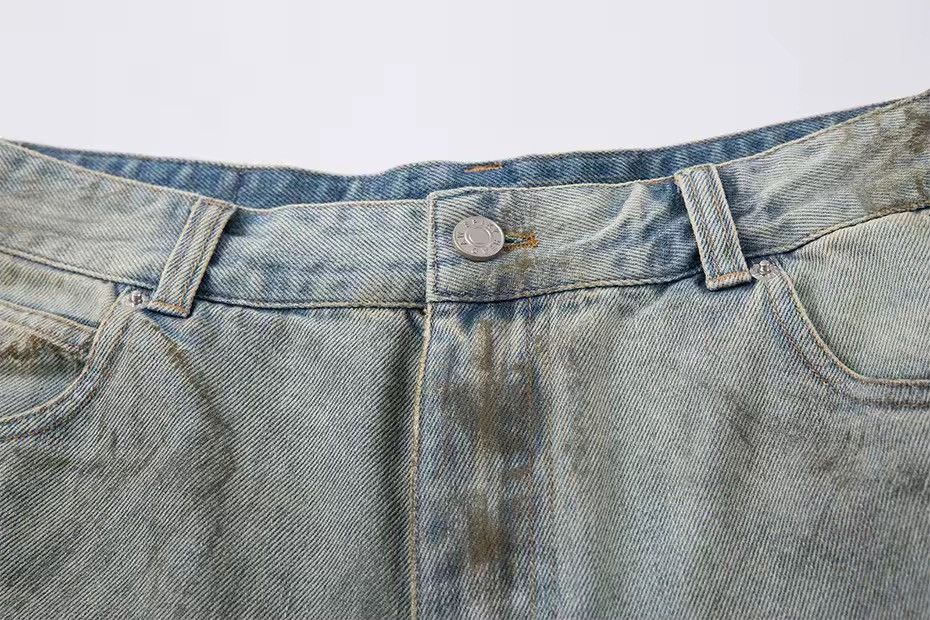 Other Retro Vintage Style Baggy Washed Ripped Y2k Shorts Size US 33 - 4 Thumbnail
