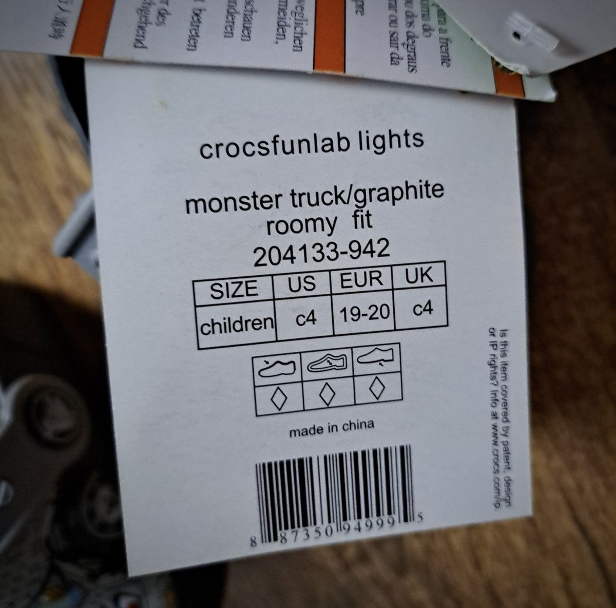 Crocs CROCS x MONSTER TRUCK x LED LIGHT UP Size US 5 / EU 37 - 7 Thumbnail