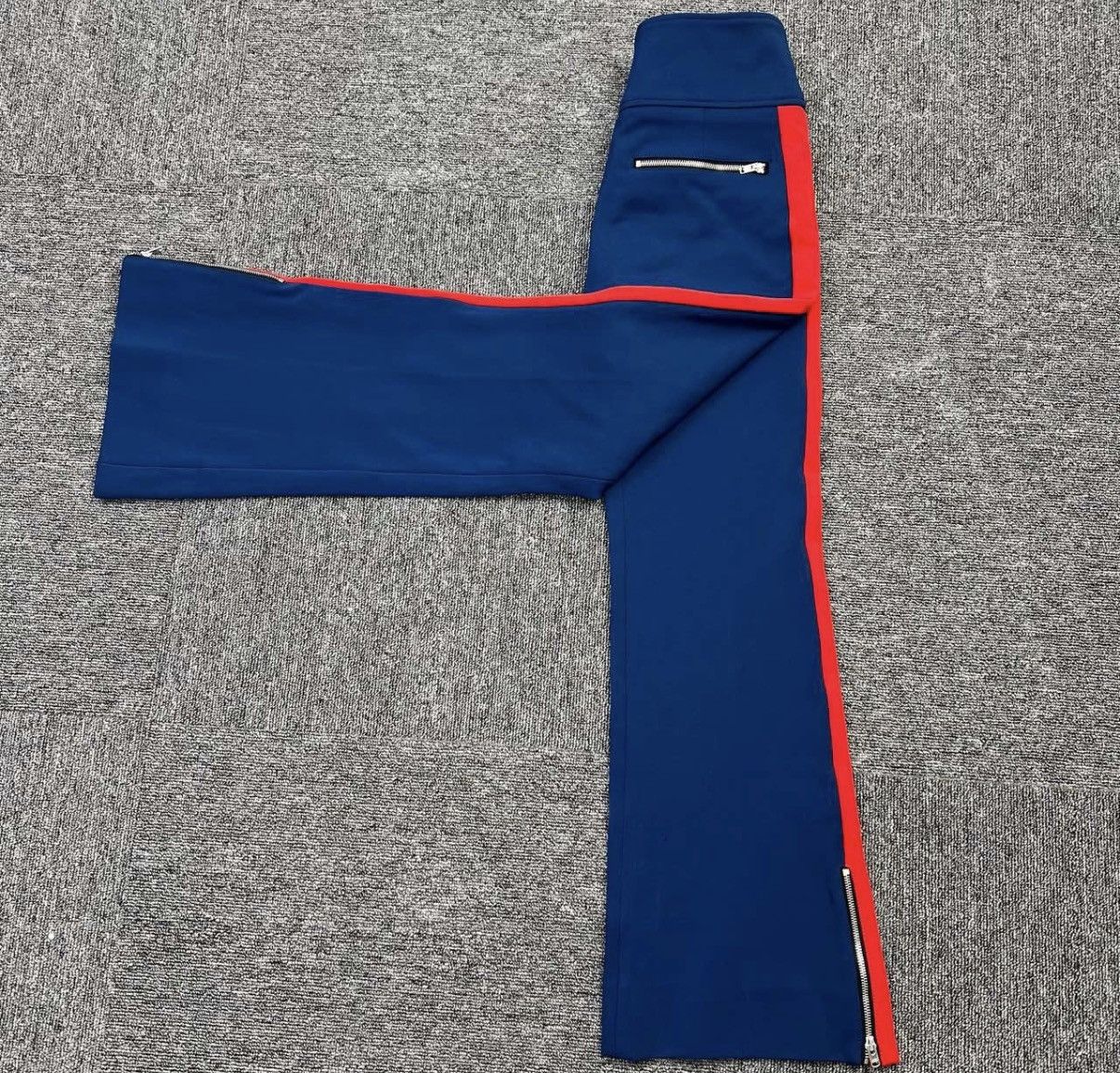 Gucci Gucci Red & Blue Color Block Flared Casual Pants K12 Size 25" / US 0 / IT 36 - 4 Thumbnail