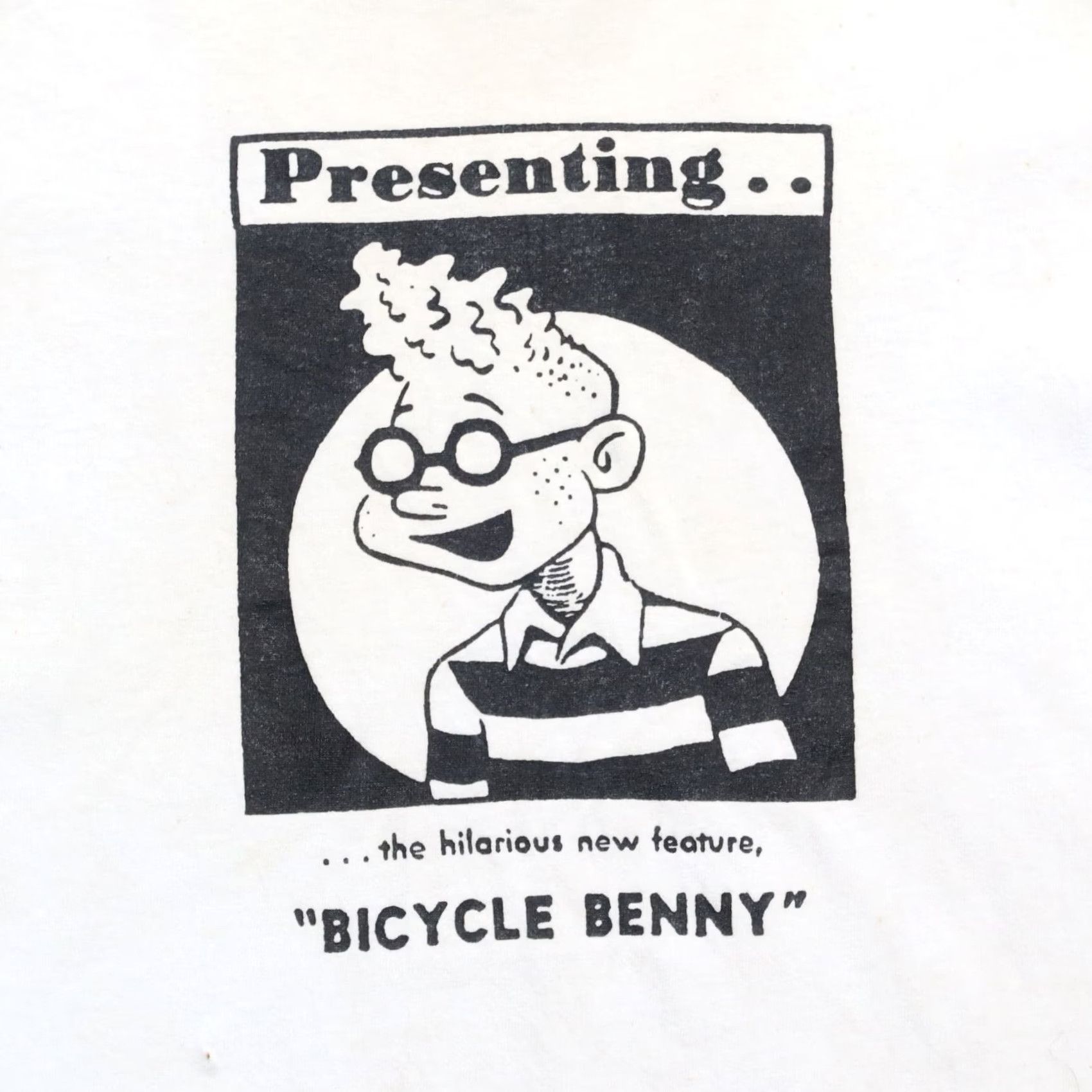 Port & Company VINTAGE Bicycle Benny Comic Strip Shirt Mens L White Vintage Bicycle Benny Comic Strip Shirt Mens L White Size US L / EU 52-54 / 3 - 6 Thumbnail