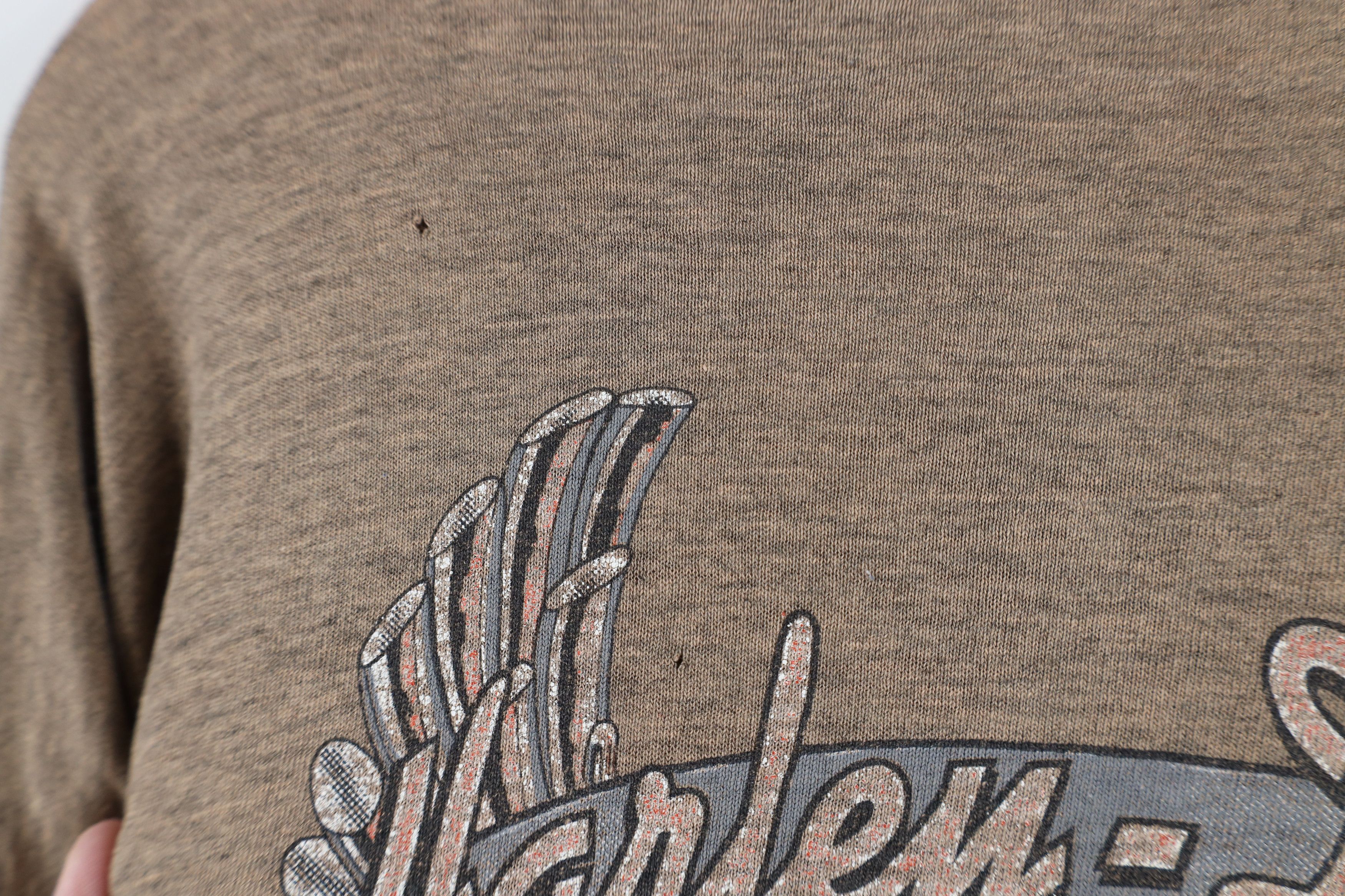 Harley Davidson Vintage 90s Harley Davidson Spell Long Sleeve T-Shirt USA Size US XXL / EU 58 / 5 - 13 Thumbnail