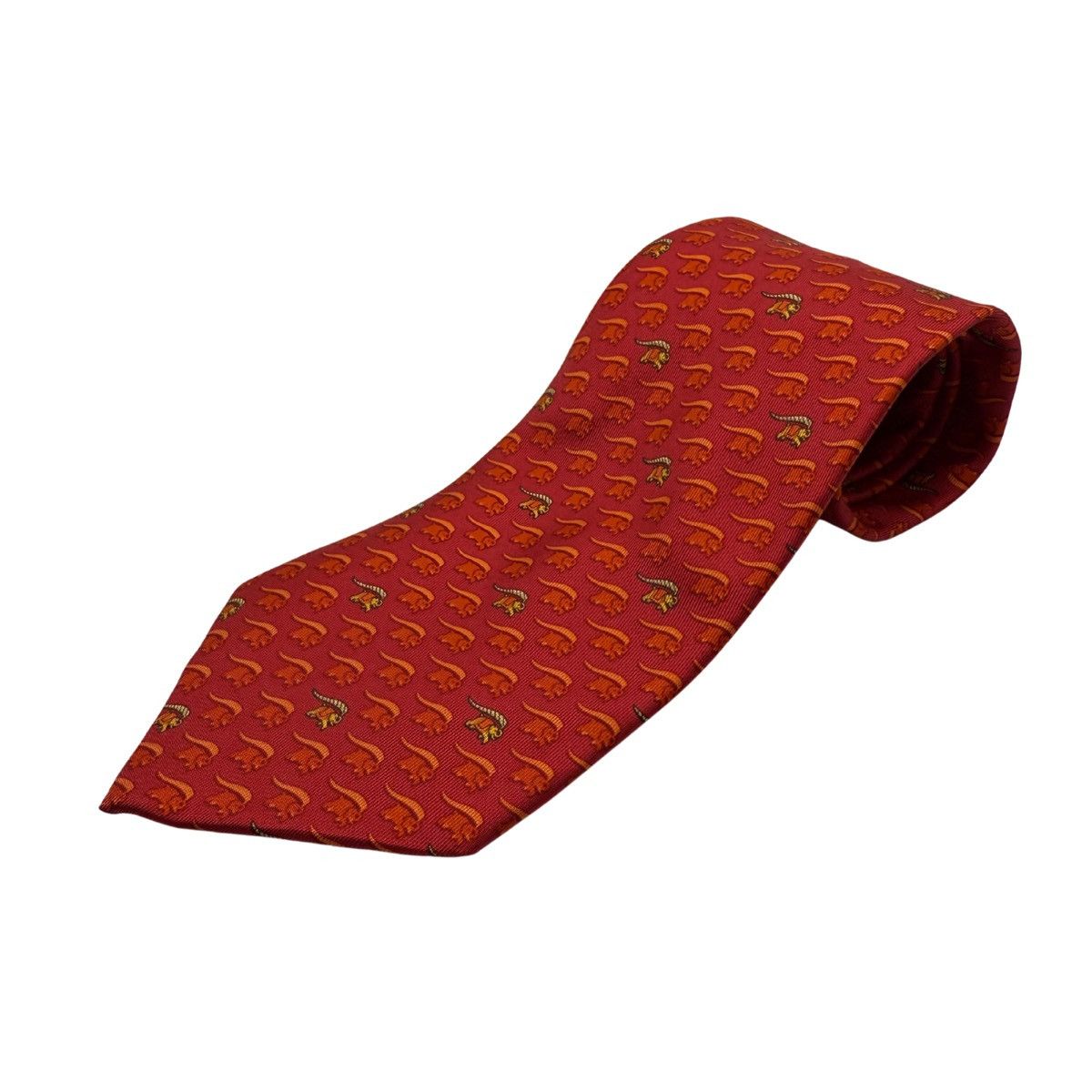 Salvatore Ferragamo Salvatore Ferragamo Silk Tie, Red, Made in Italy, Like New Size ONE SIZE - 1 Thumbnail