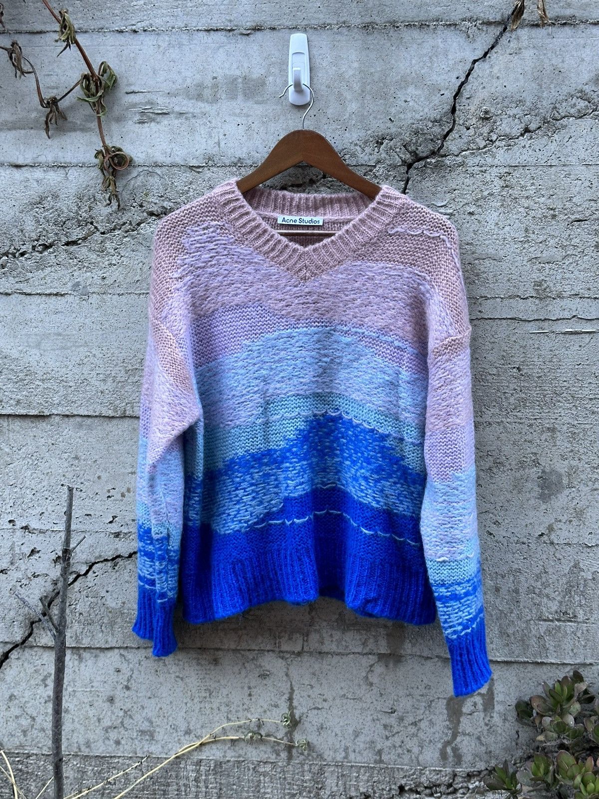 Acne Studios RARE GRAIL Acne Studios oceanic waves gradient sweater Size US M / EU 48-50 / 2 - 2 Thumbnail