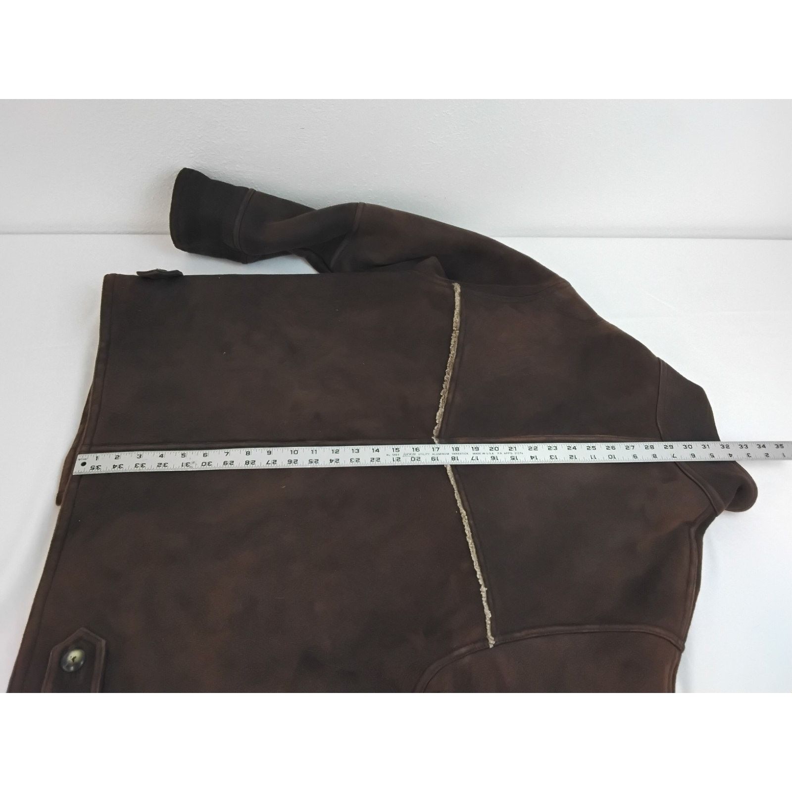 Other Siena Studio Shearling Jacket Women M Brown Suede Sheepskin Size M / US 6-8 / IT 42-44 - 16 Thumbnail