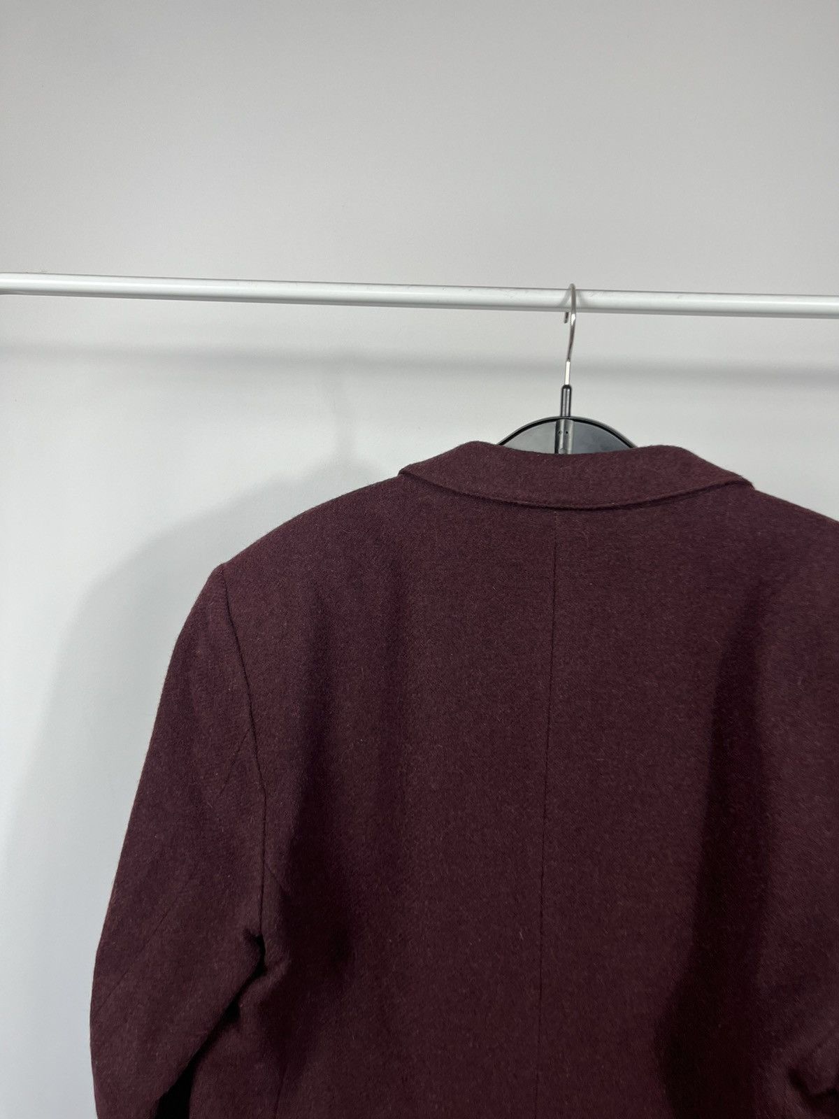 Other Vintage Burgundy Wool Double Breasted Mens Blazer Size 42R - 12 Thumbnail
