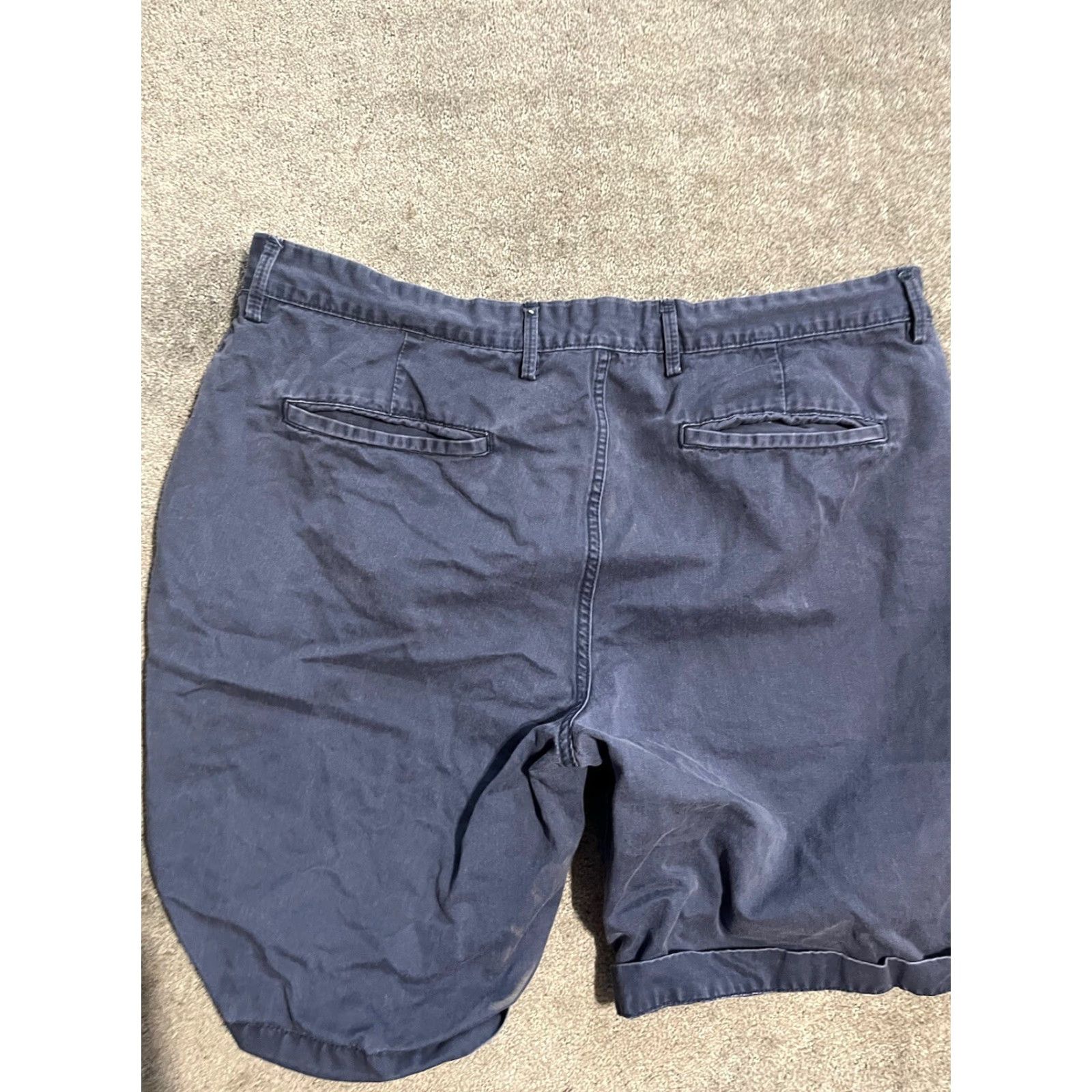Gap GAP Shorts Mens 40 Navy Blue Khakis Chino Flat Front Regular 5 Pockets Comfort Stretch Waistband Gap Flex Mens Size US 40 / EU 56 - 2 Thumbnail