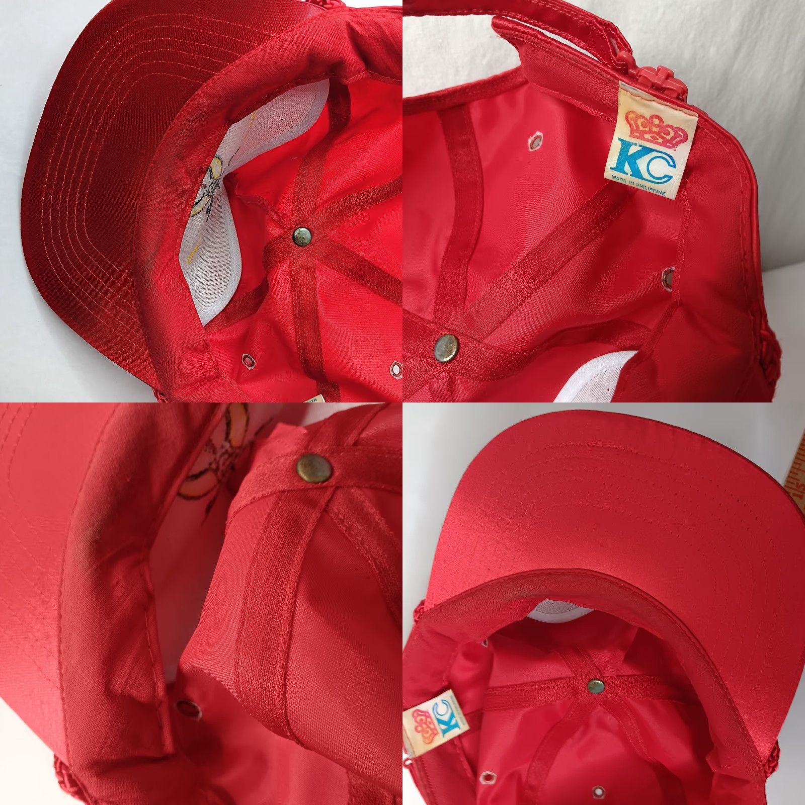 Vintage VINTAGE KC Shriners Osiris Arabian Band Cap Red Satin Adjustable YKK One Size Men Size ONE SIZE - 9 Thumbnail